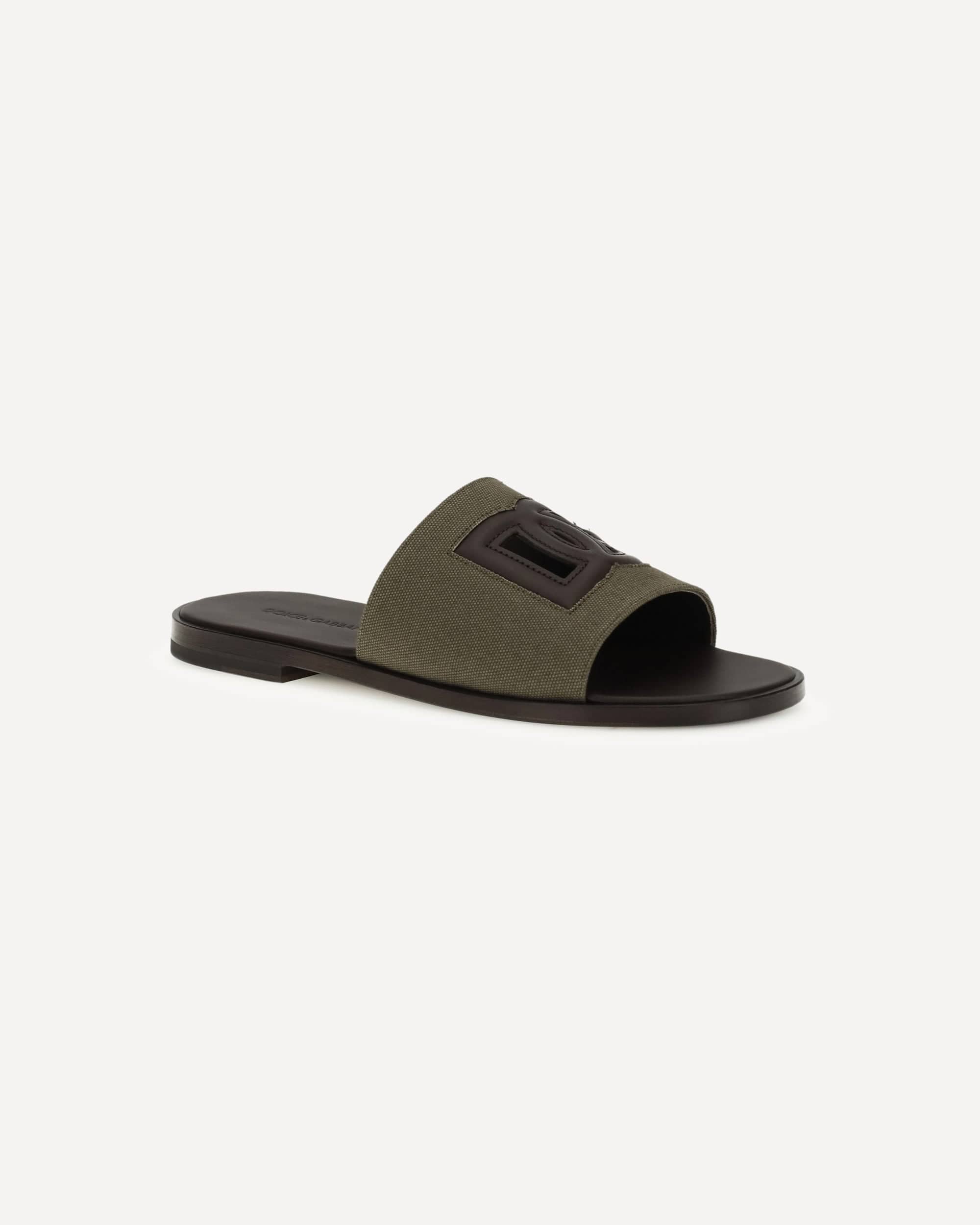 Dolce & Gabbana Canvas Slide Sandals - alternate view