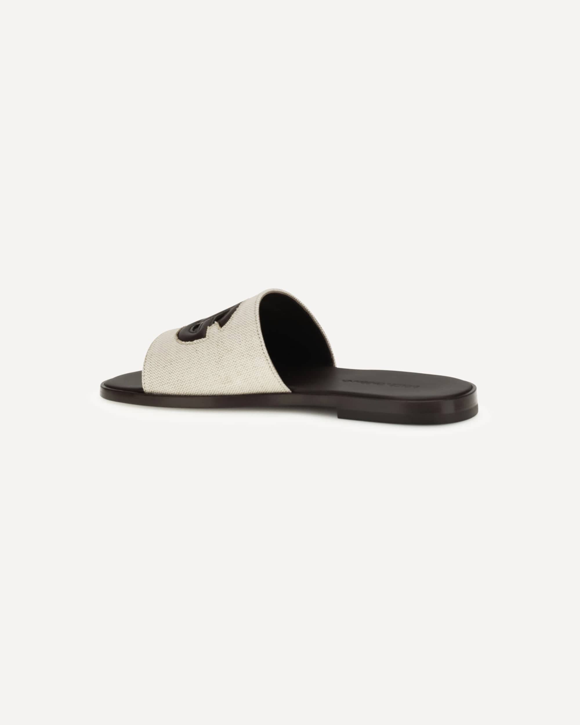 Dolce & Gabbana Canvas Slide Sandals