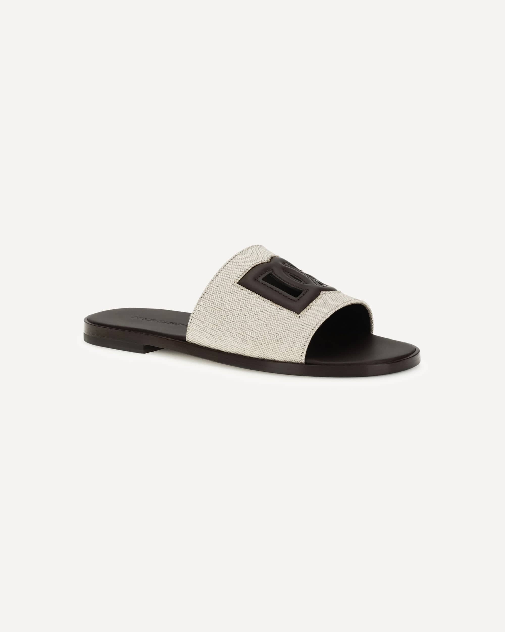 Dolce & Gabbana Canvas Slide Sandals - alternate view