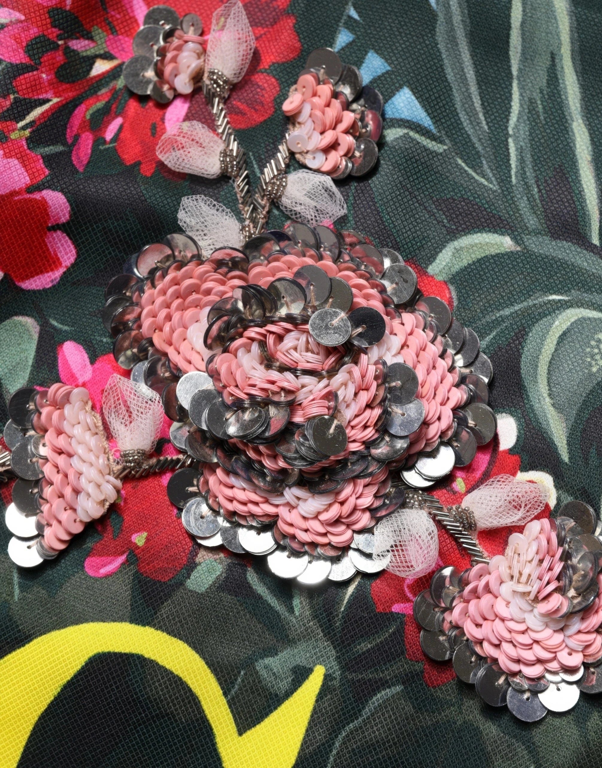 Dolce & Gabbana Capri-Print Embellished Minidress