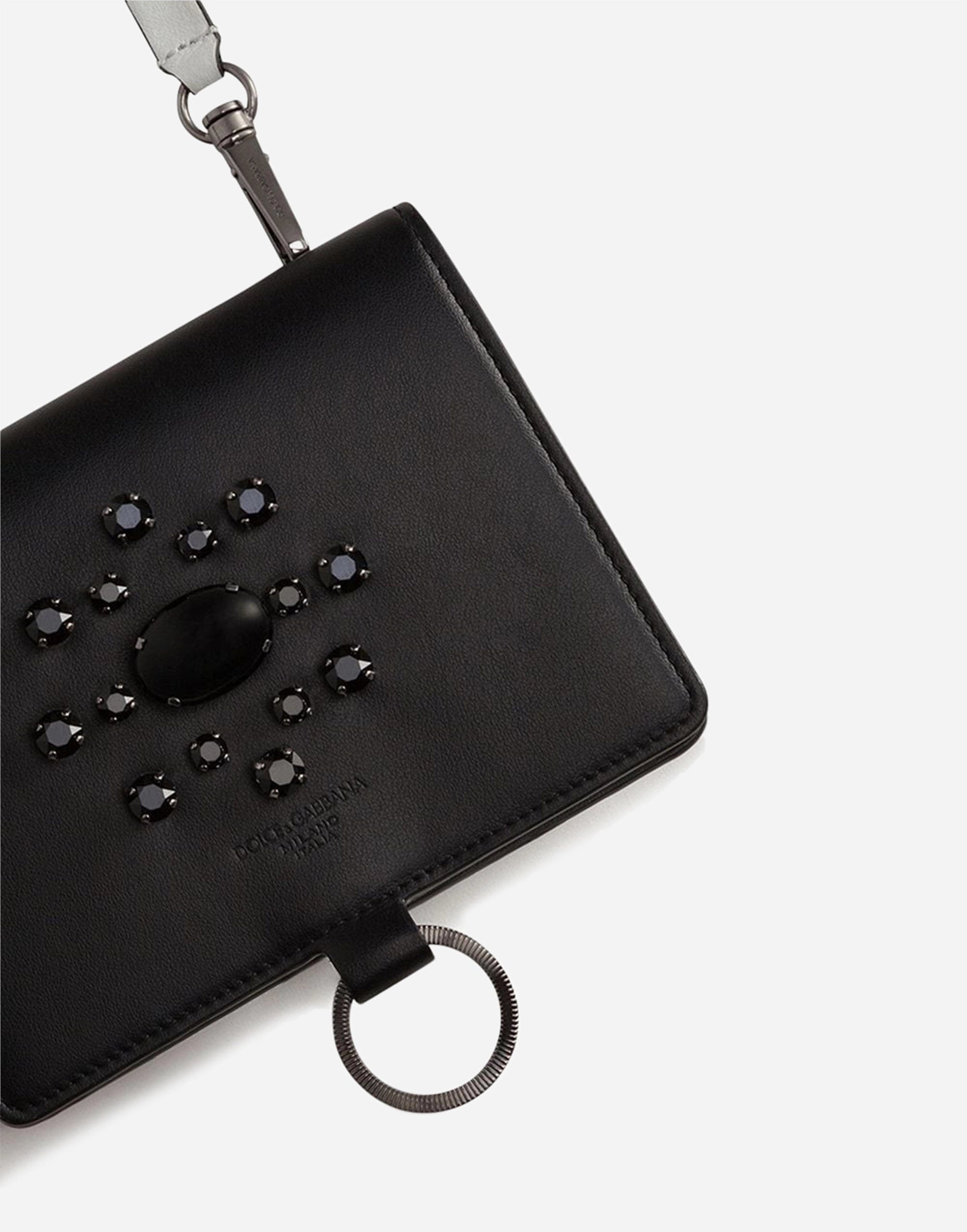 Dolce & Gabbana Cardholder With Crystal Embellishments