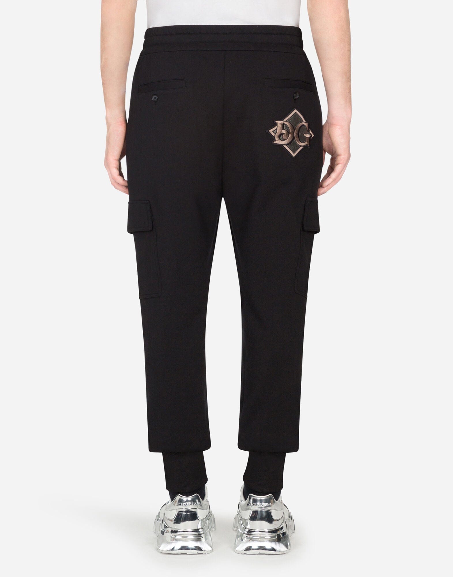 Dolce & Gabbana Cargo Patch Logo Track Pants