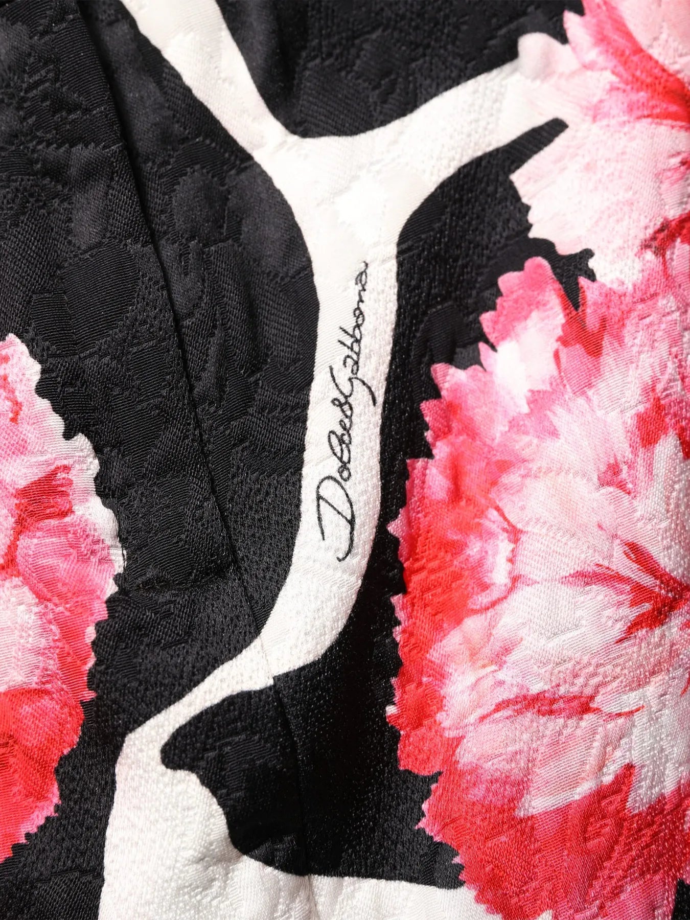 Dolce & Gabbana Carnation Print Mini Skirt