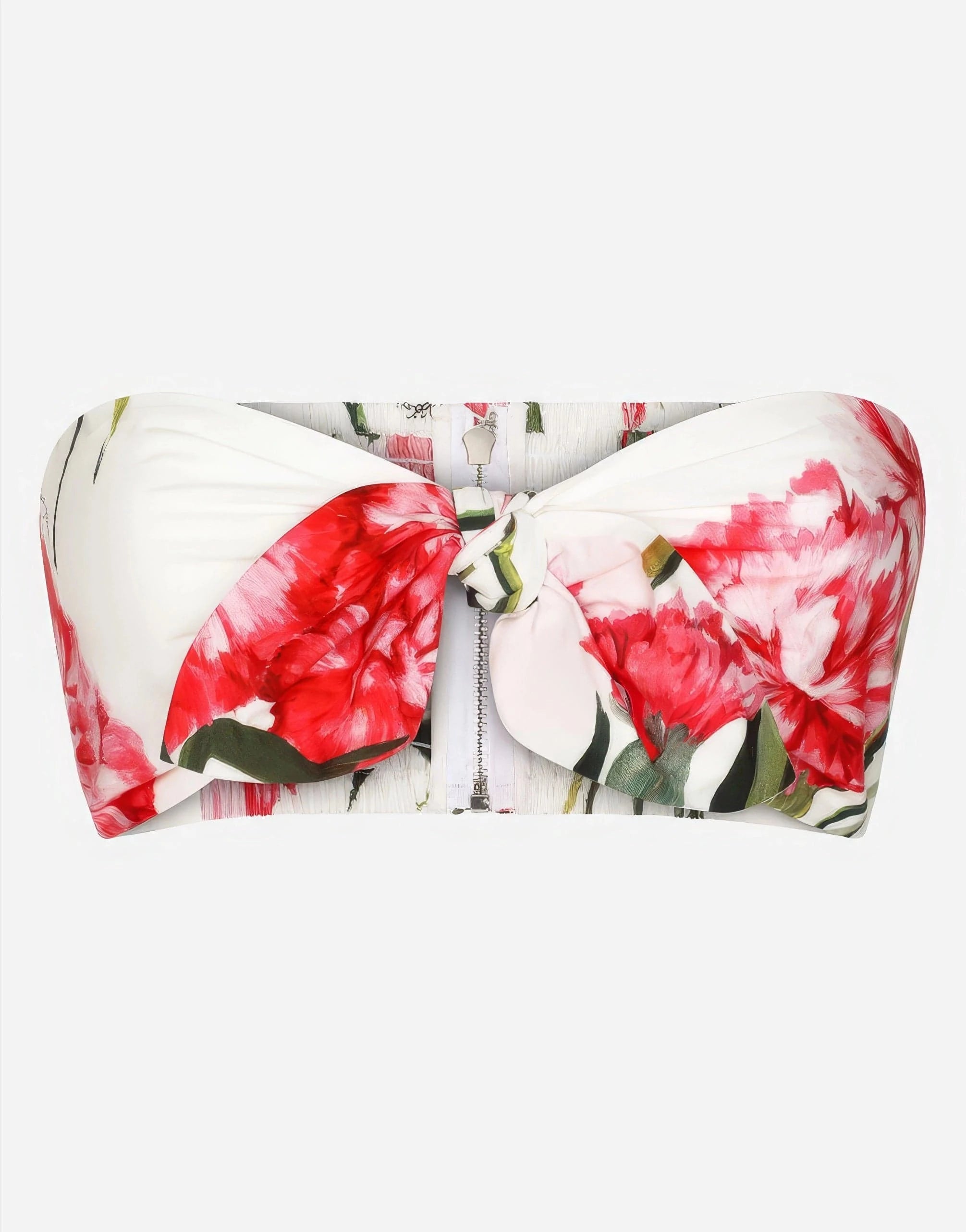 Dolce & Gabbana Carnation-Print Poplin Top