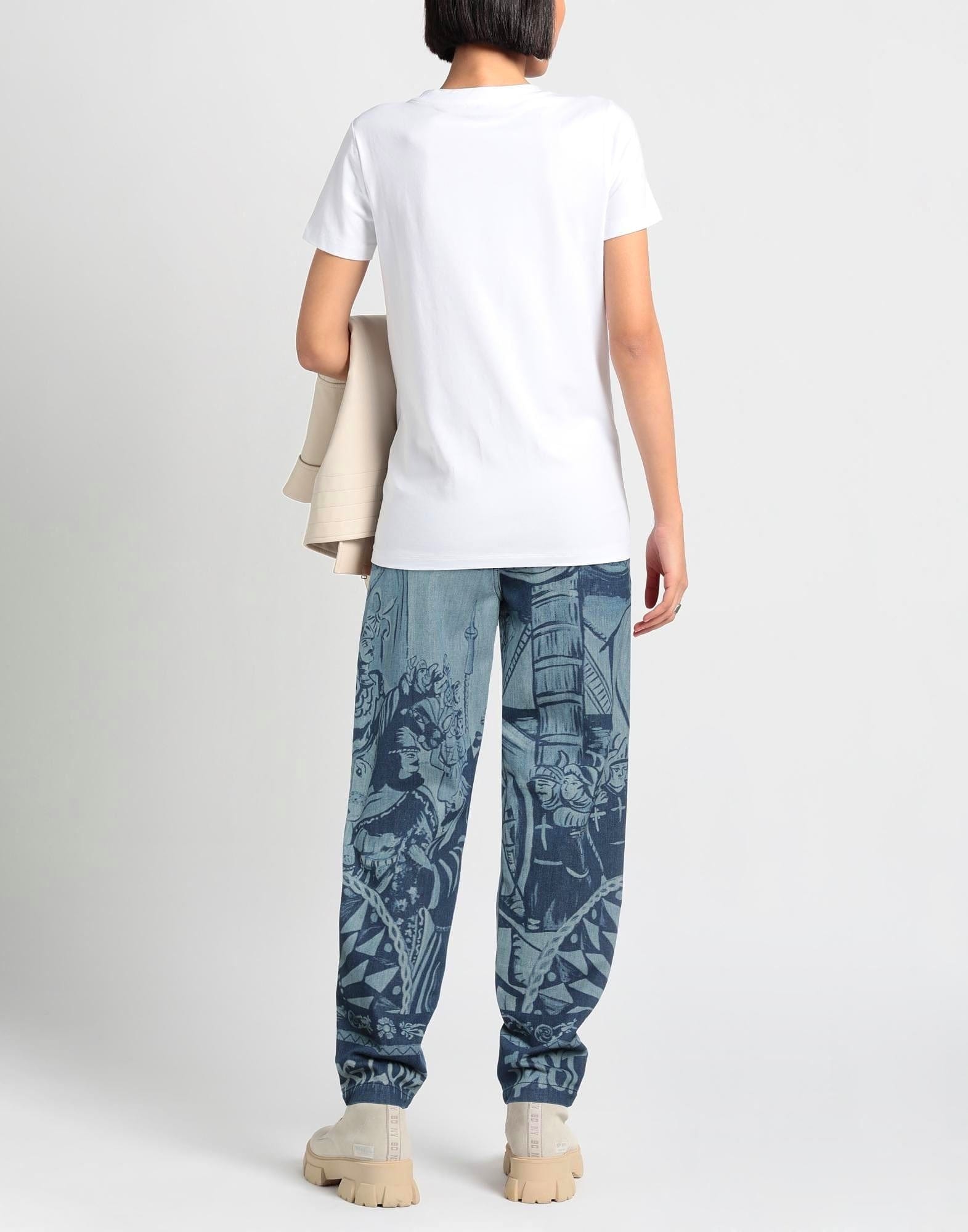 Dolce & Gabbana Carretto Patchwork Print Loose Jeans