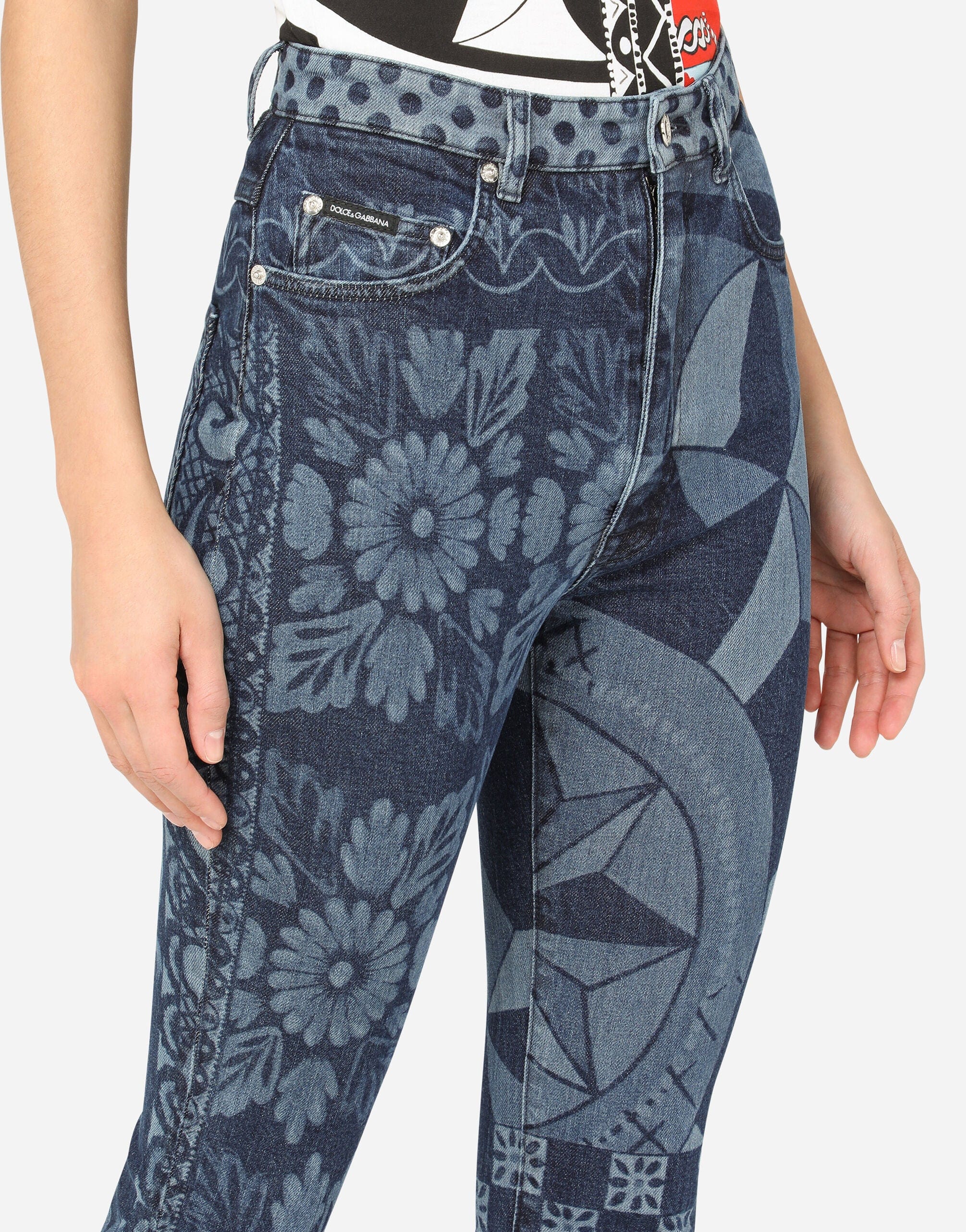 Dolce & Gabbana Grace Grace-jeans met Carretto-print