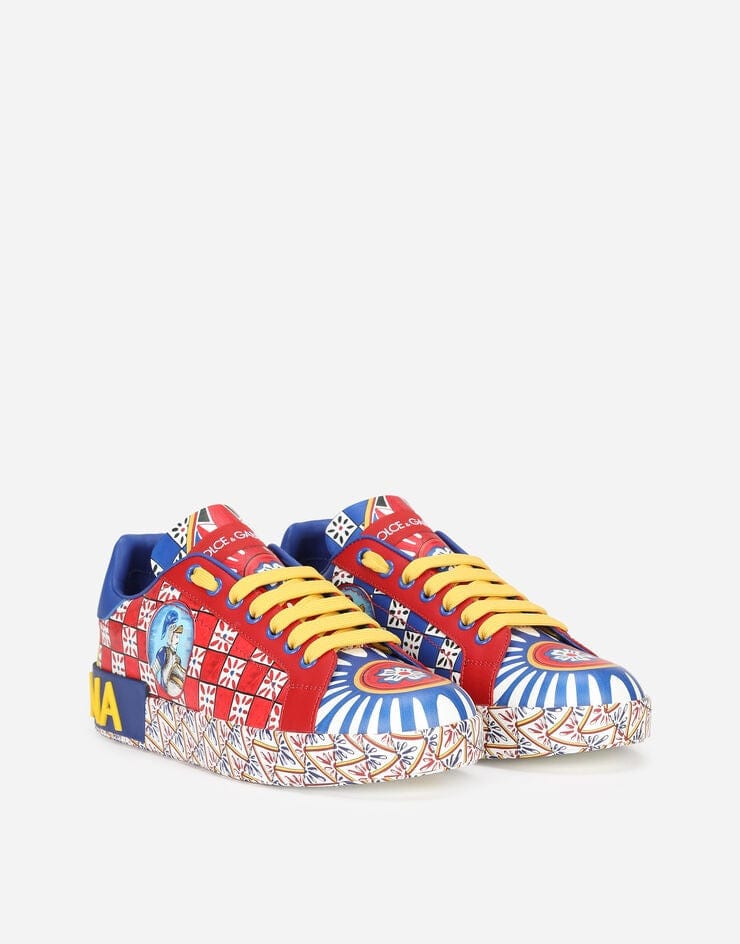 Dolce & Gabbana Carretto print Portofino Sneakers