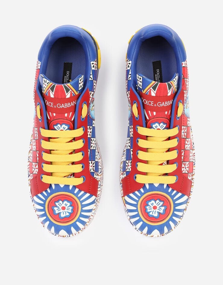 Dolce & Gabbana Carretto print Portofino Sneakers