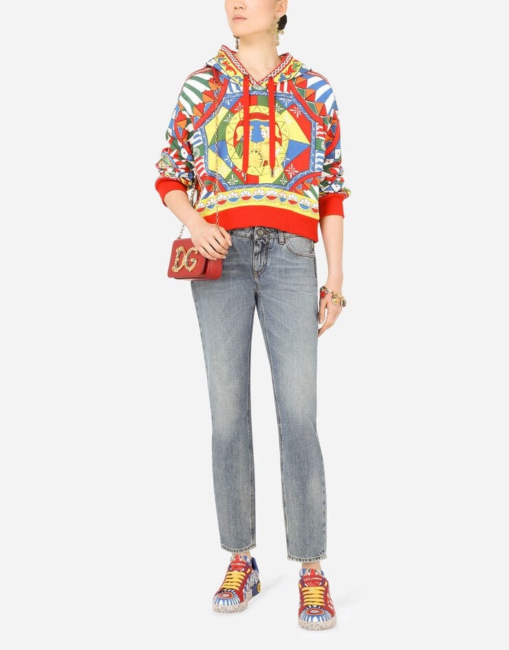 Dolce & Gabbana Carretto print Portofino Sneakers