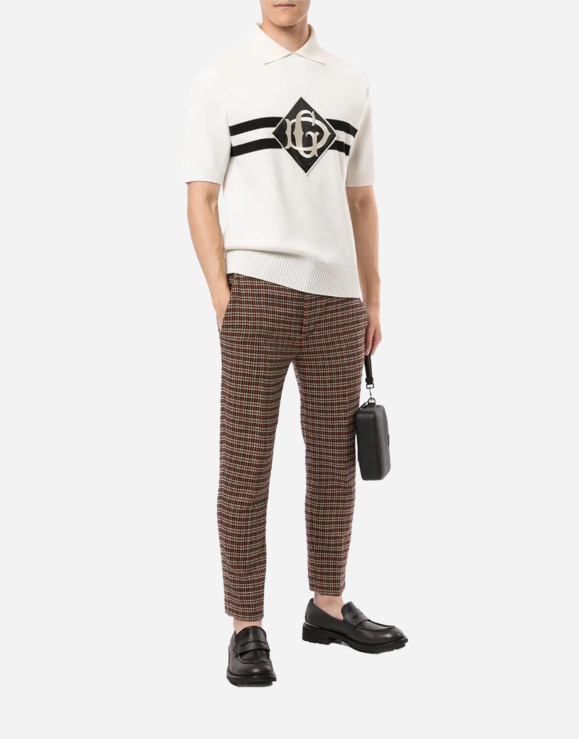 Dolce & Gabbana Cashmere Polo-shirt With Patch