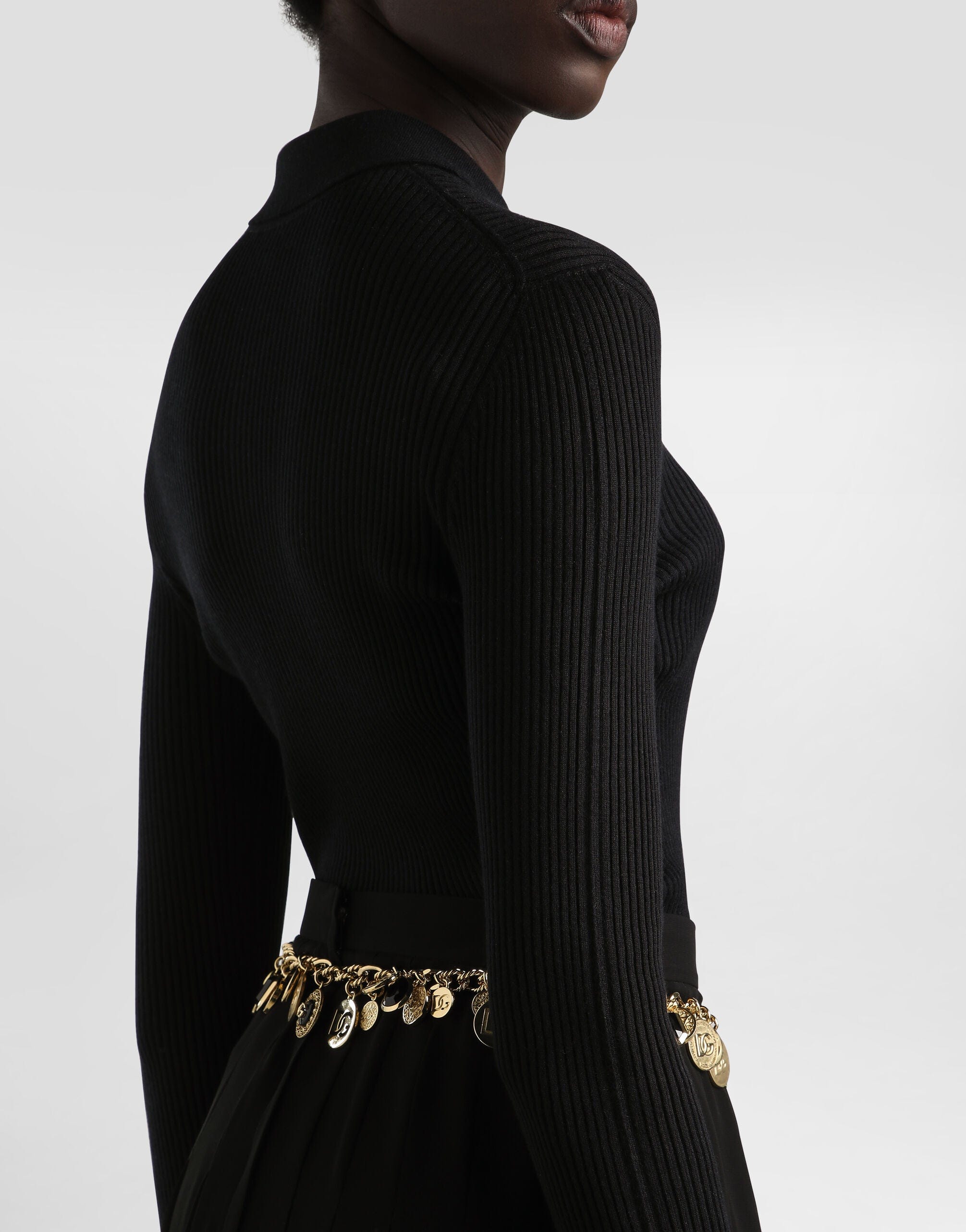 Dolce & Gabbana Cashmere Polo Sweater