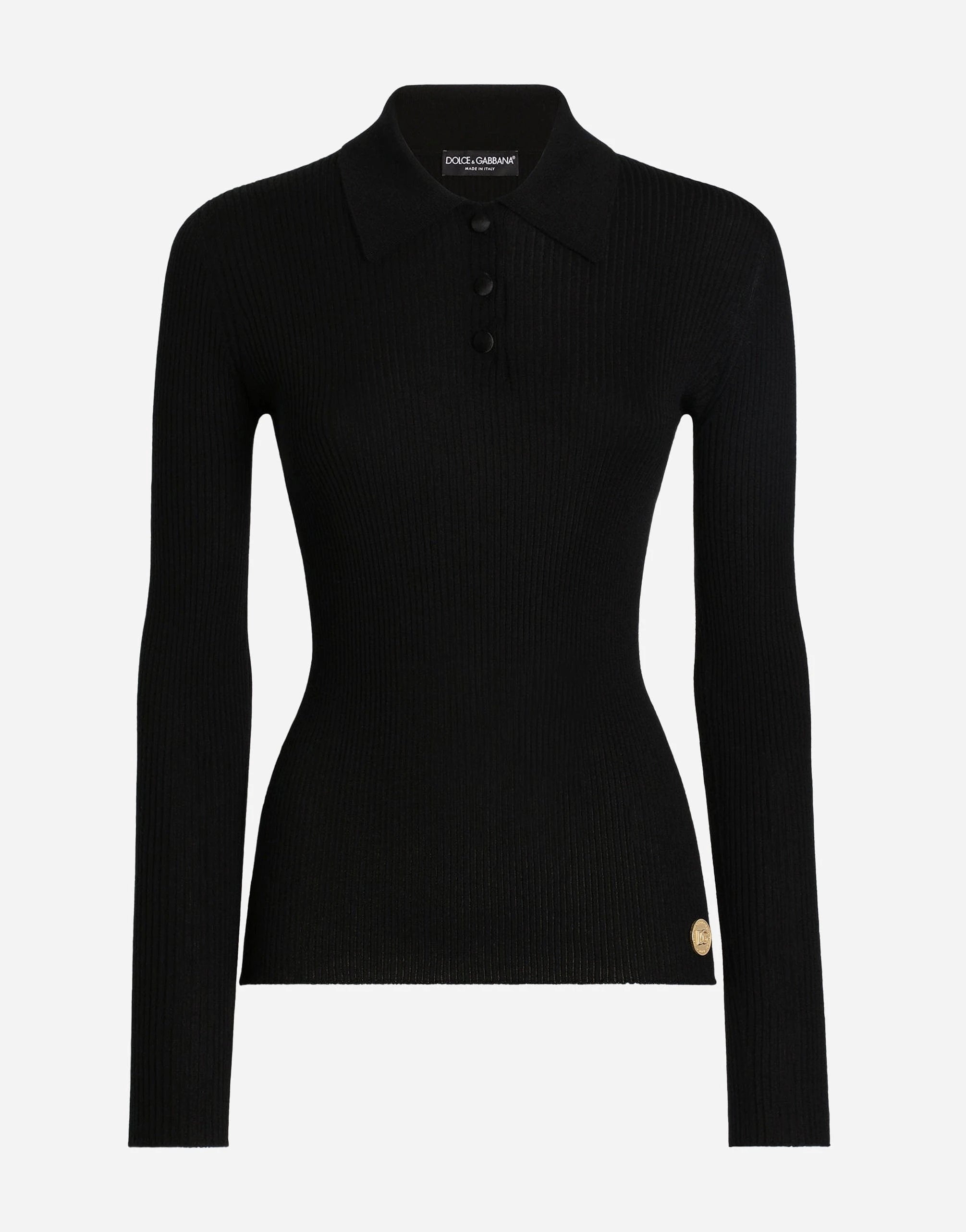 Dolce & Gabbana Cashmere Polo Sweater