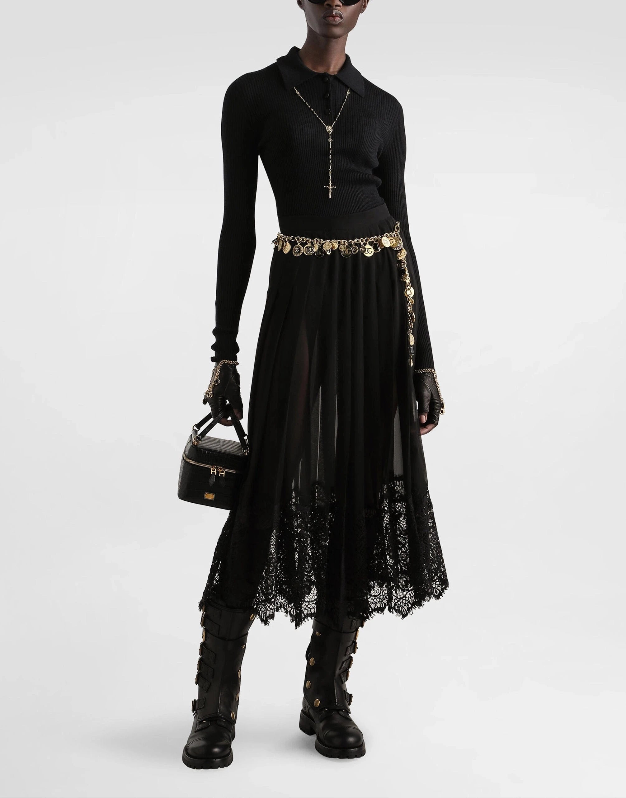 Dolce & Gabbana Cashmere Polo Sweater