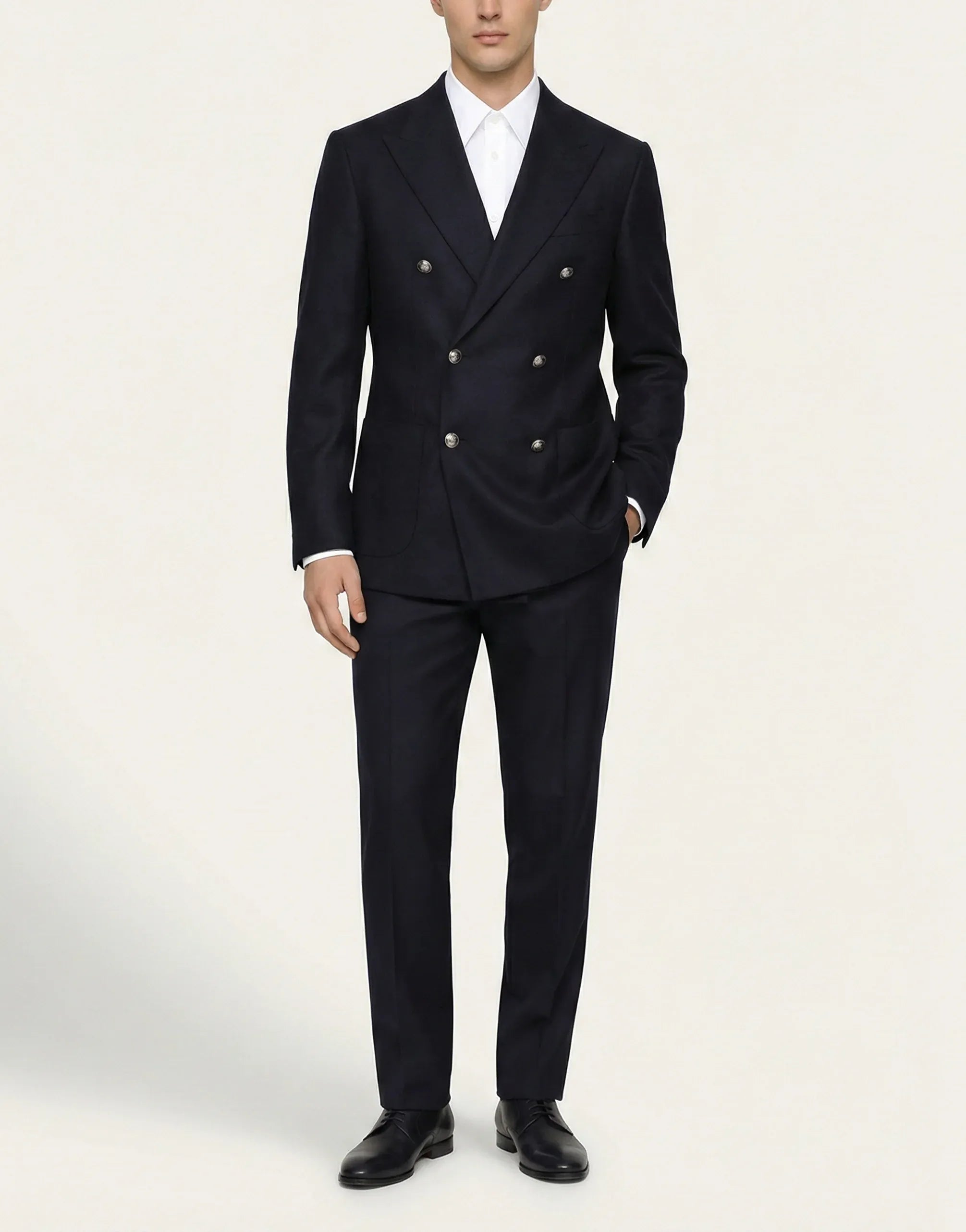 Dolce & Gabbana Cashmere-Silk Blend Double-Breasted Blazer - alternate view