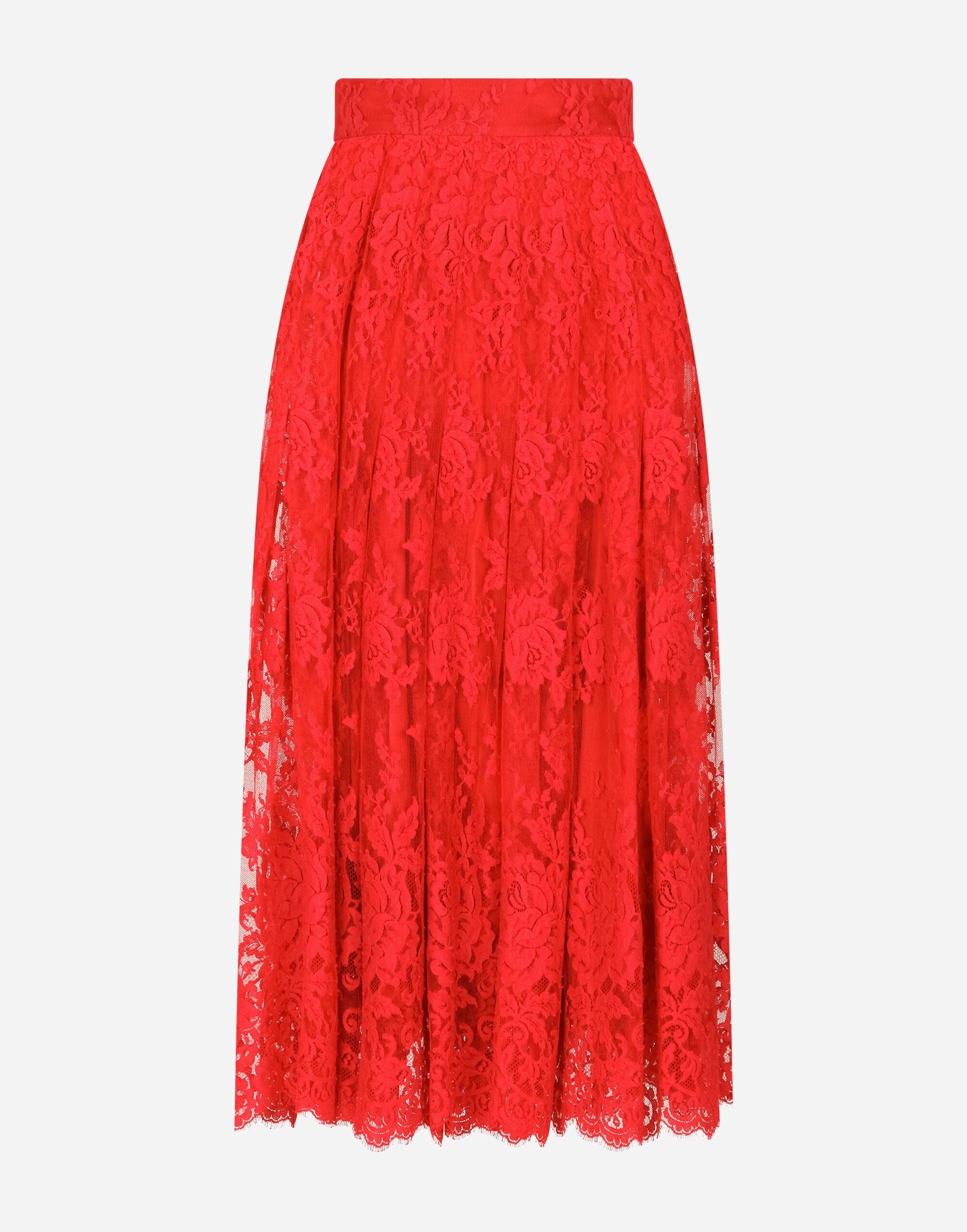 Dolce & Gabbana Chantilly Lace Maxi Skirt
