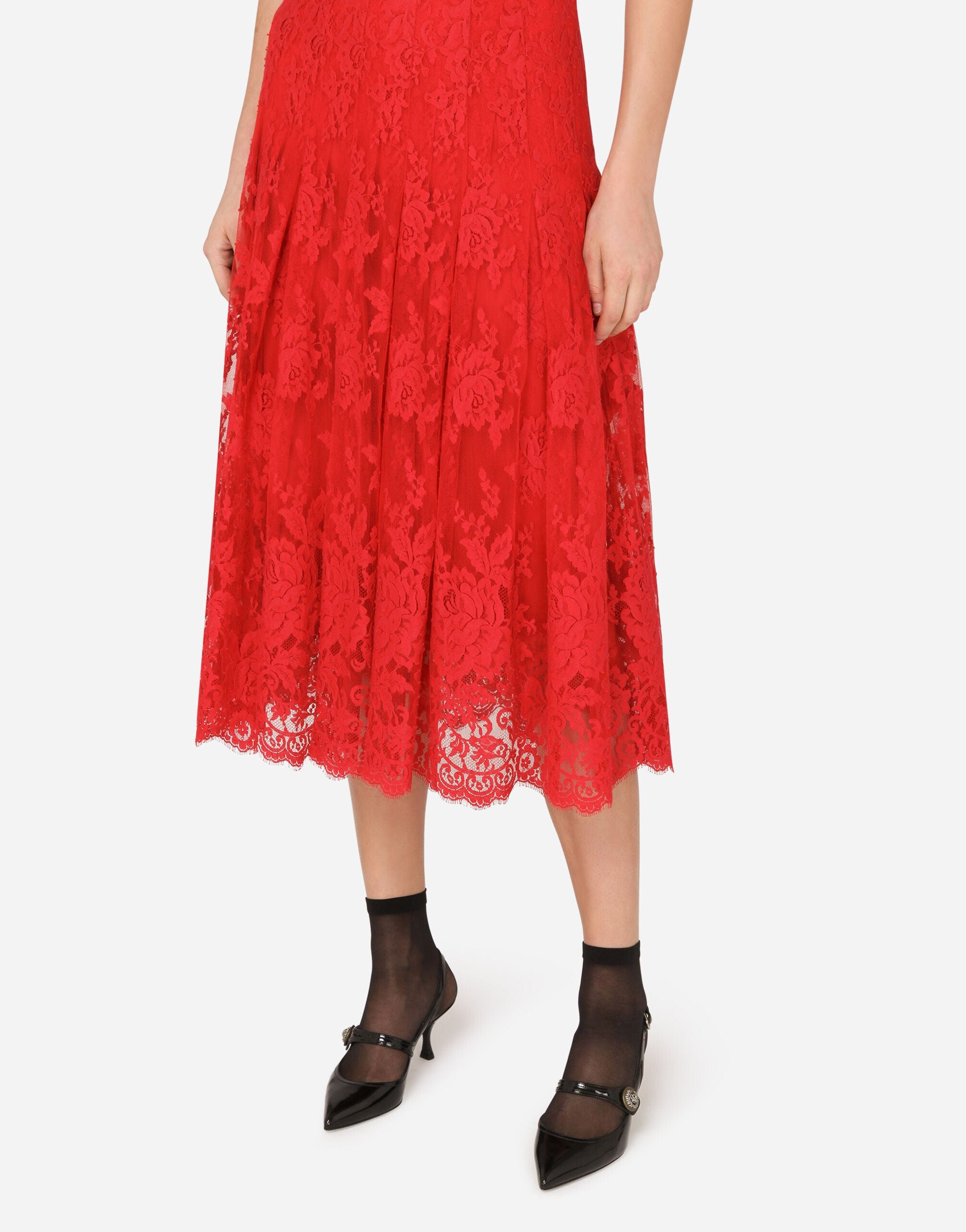 Dolce & Gabbana Chantilly Lace Maxi Skirt