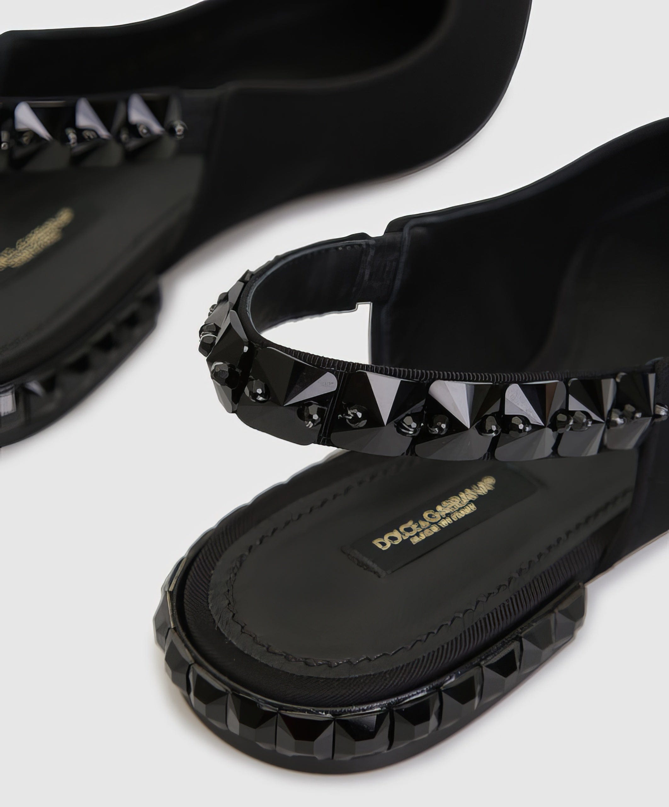 Dolce & Gabbana Charmeuse Slingback Flats