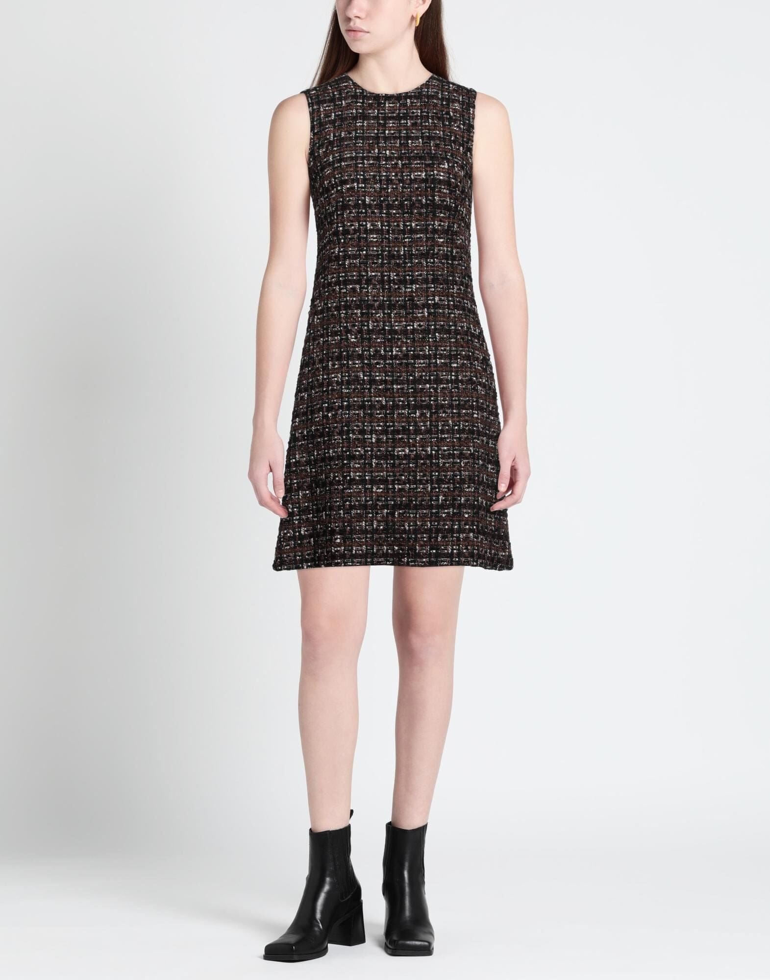 Dolce & Gabbana Checked Bouclé-Tweed Mini Dress