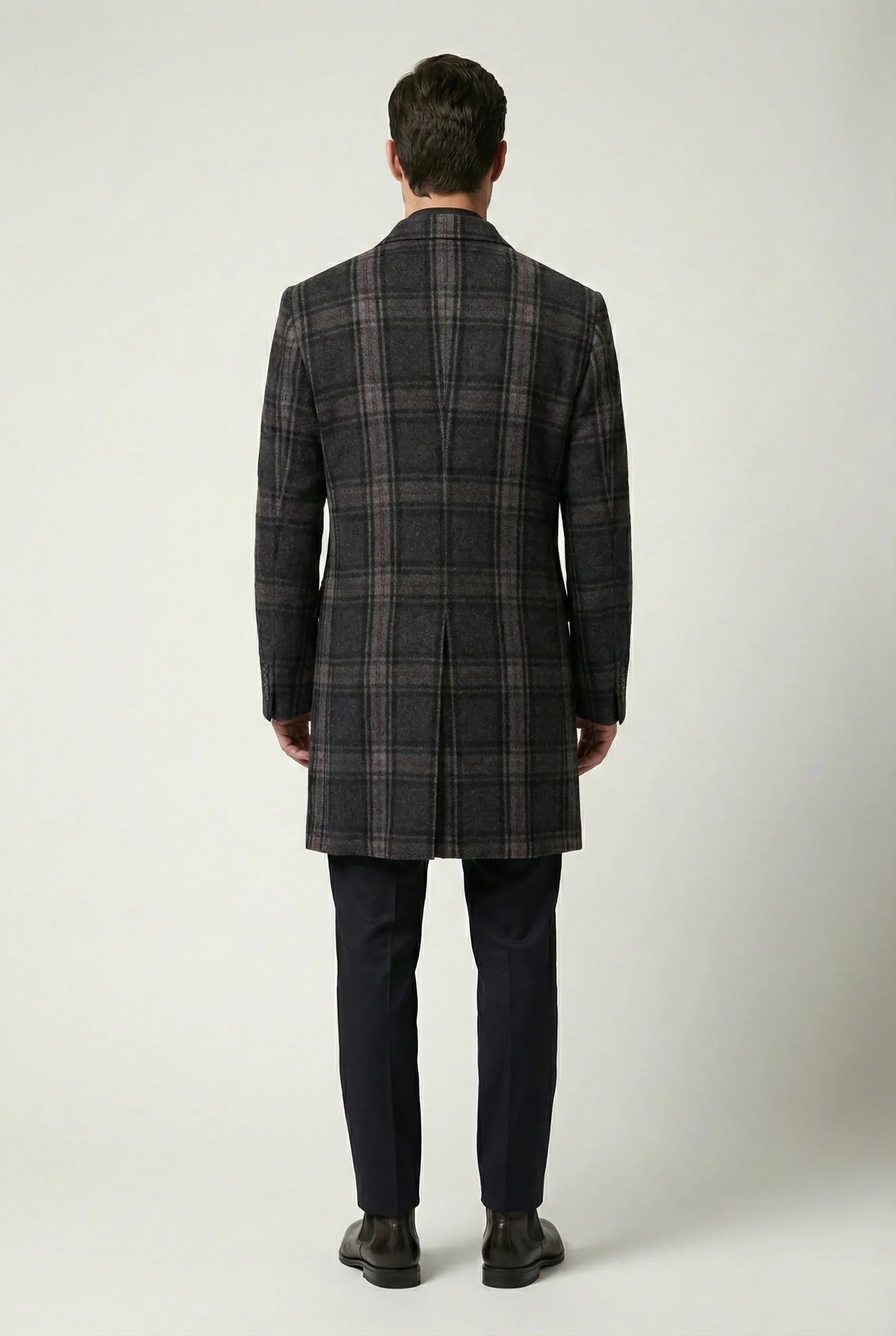 Dolce & Gabbana Checked Double-Breasted Wool Coat