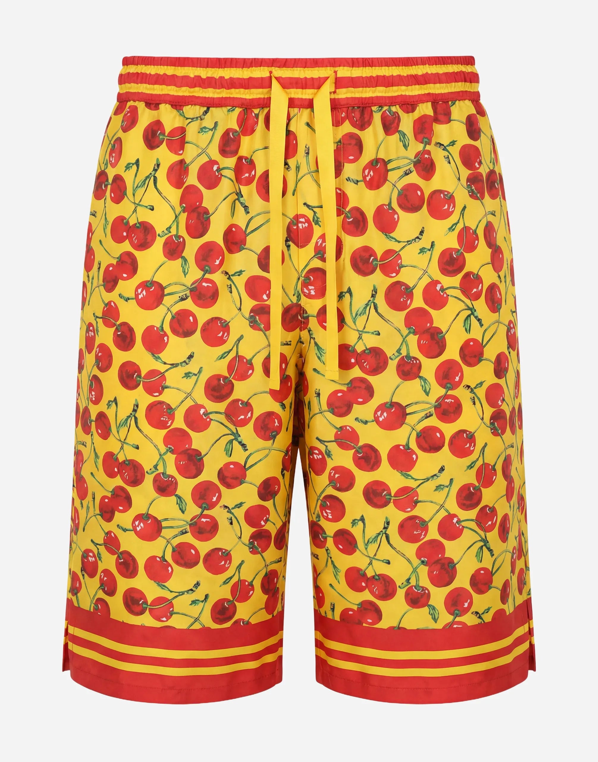 Dolce & Gabbana Cherry Print Drawstring Shorts