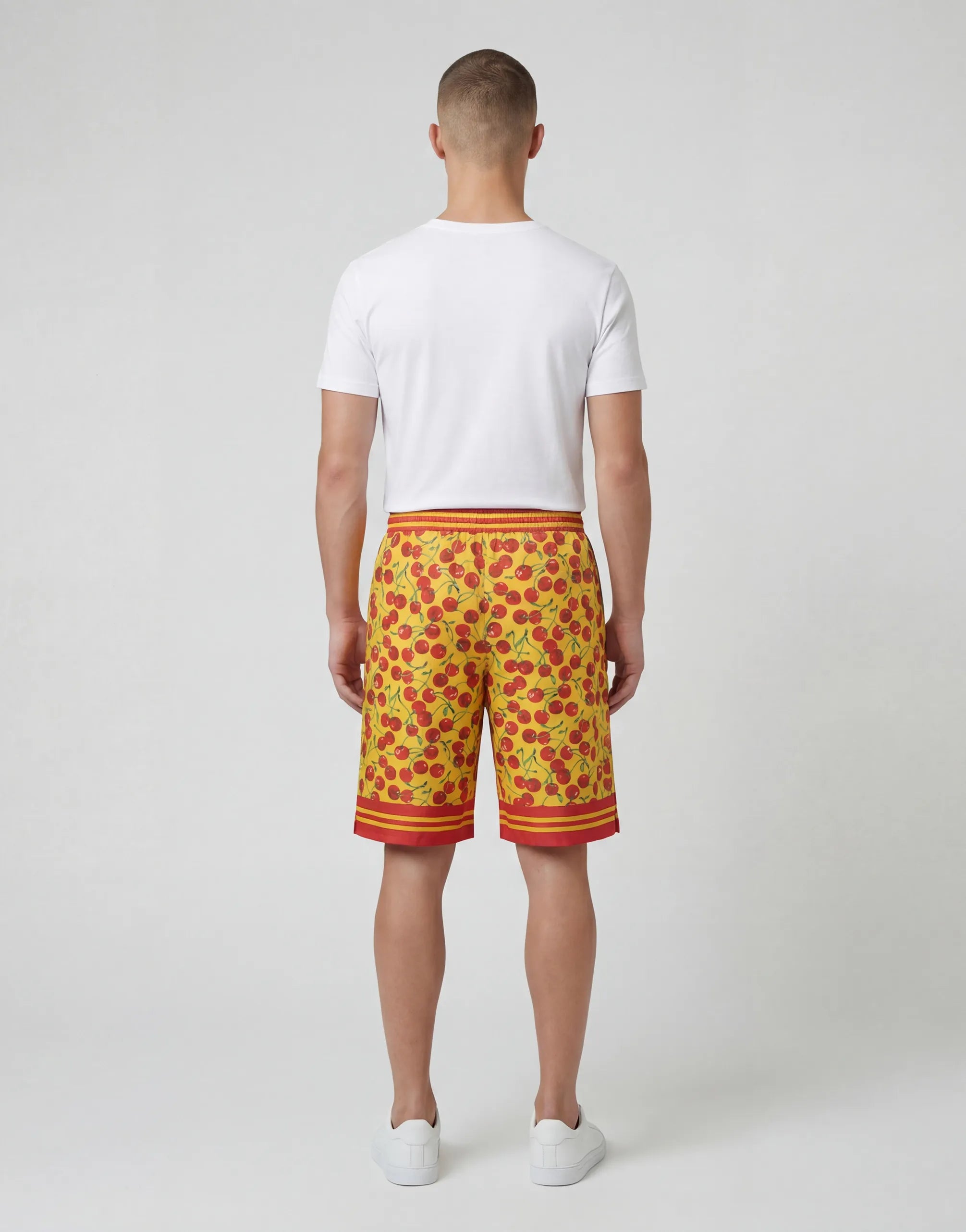 Dolce & Gabbana Cherry Print Drawstring Shorts