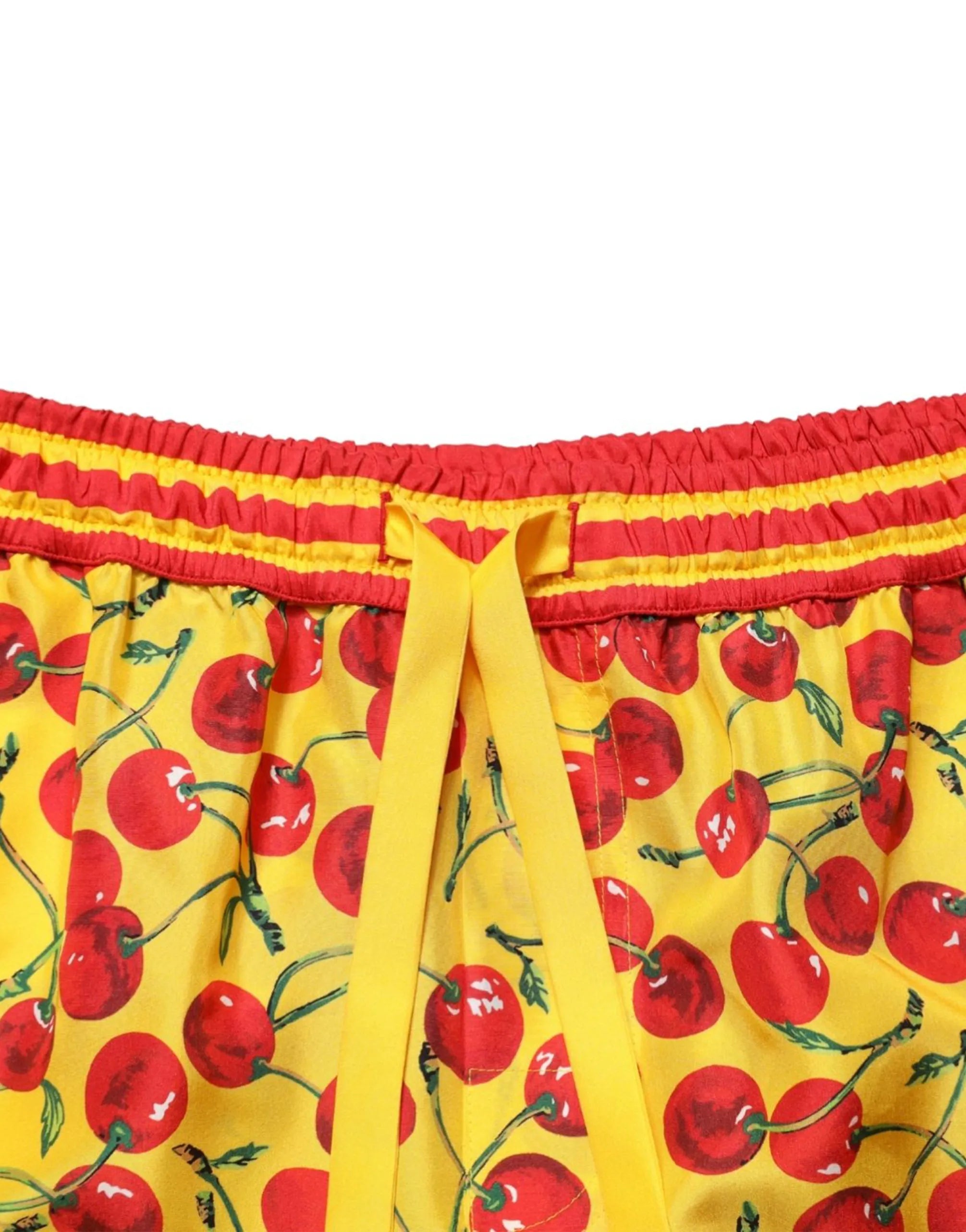 Dolce & Gabbana Cherry Print Drawstring Shorts