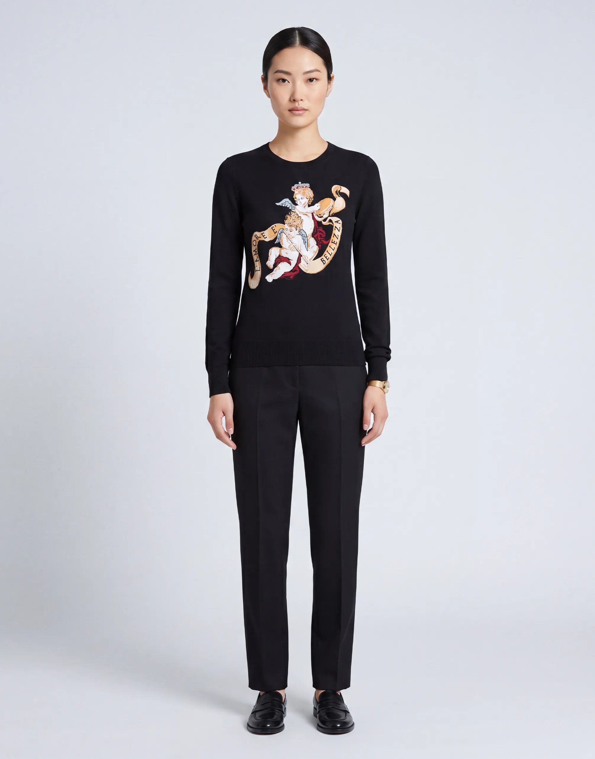 Dolce & Gabbana Putten-Intarsien-Strickpullover - alternate view