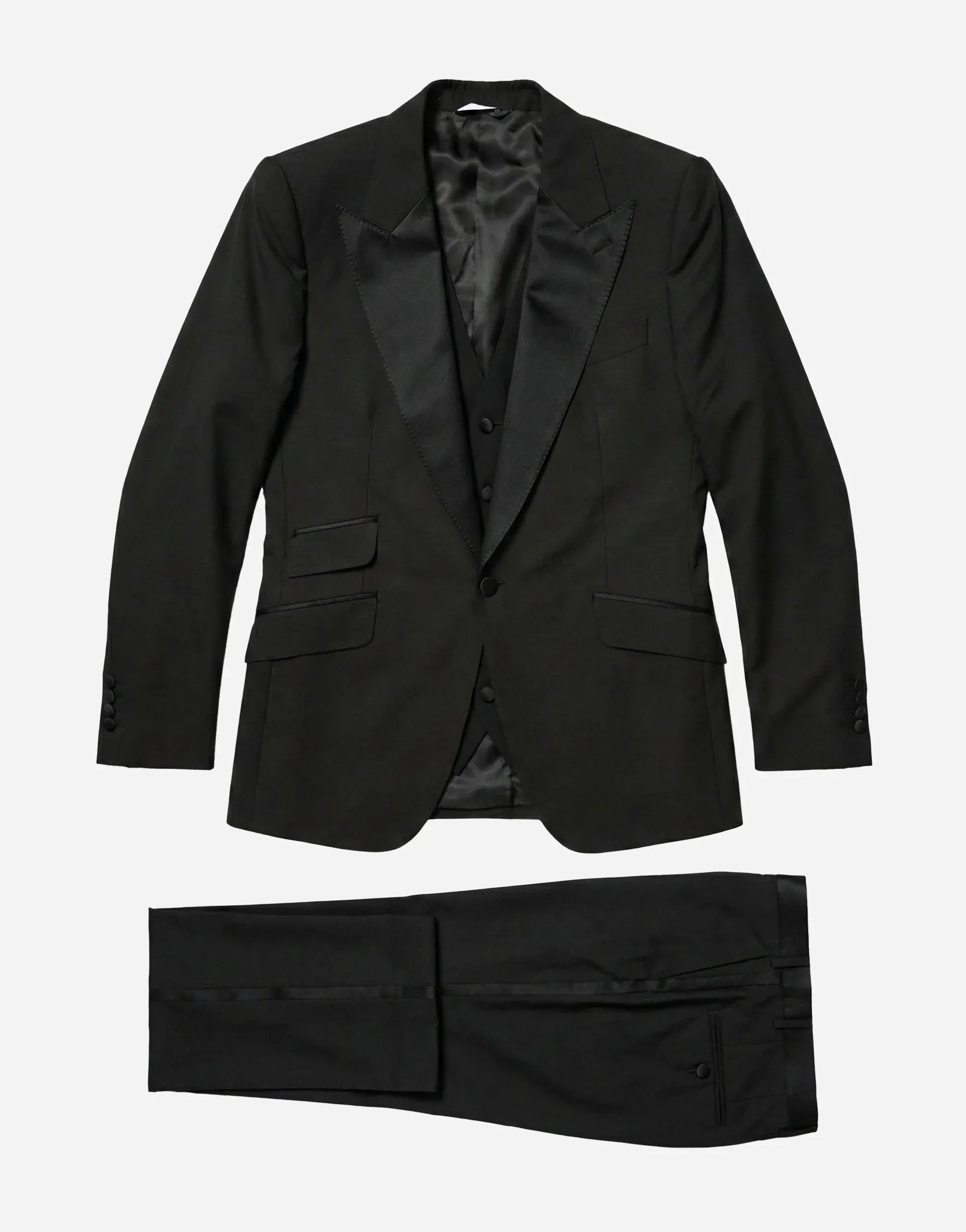 Dolce & Gabbana Classic Black Three-Piece Tuxedo Suit