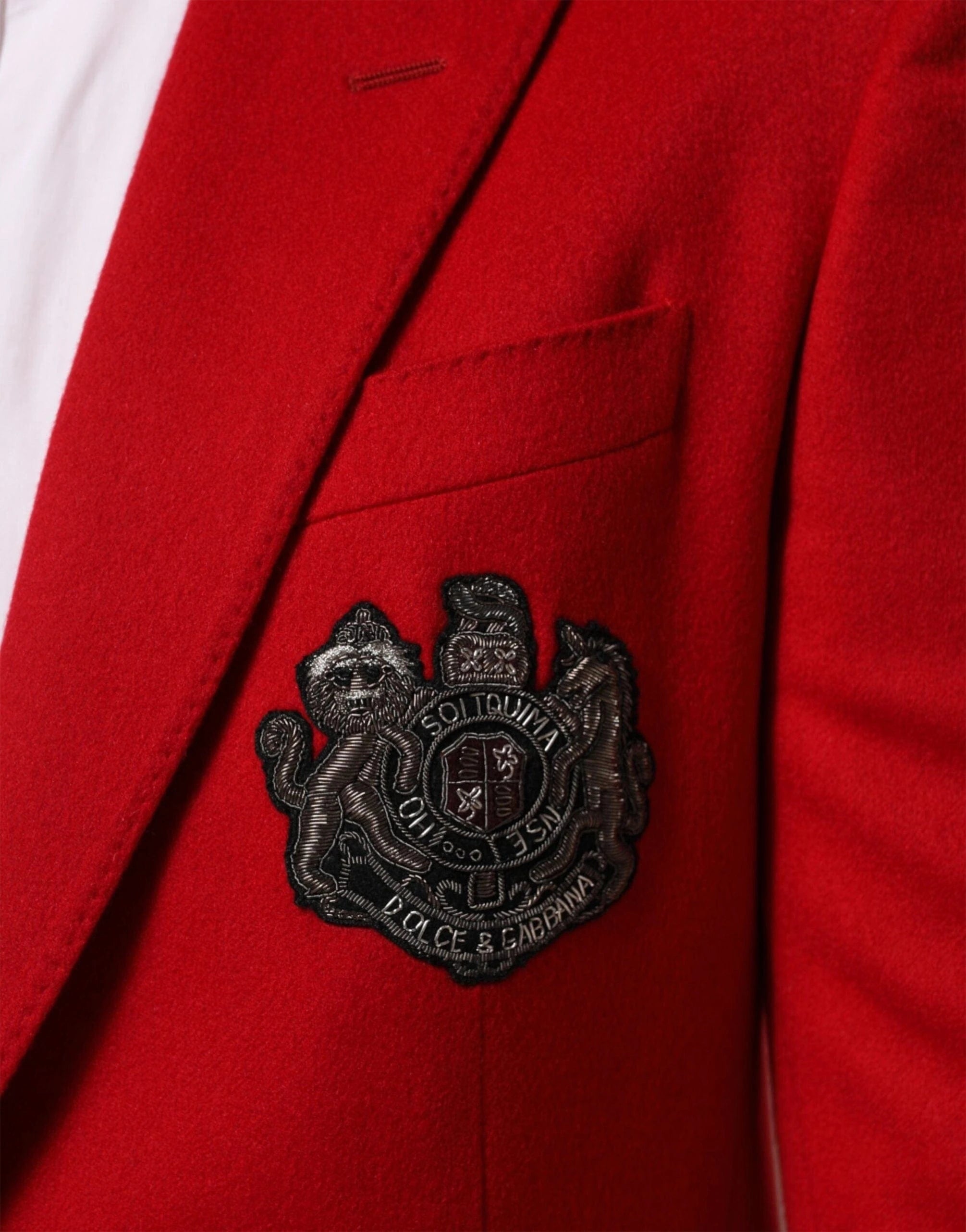 Dolce & Gabbana Coat of Arms Logo Cashmere Blazer
