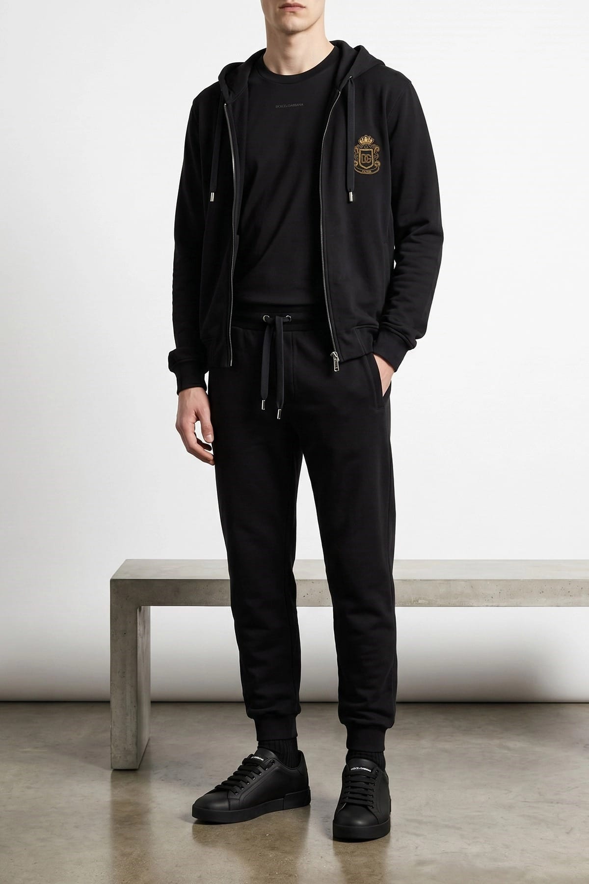 Dolce & Gabbana Coat Of Arms Zip Hoodie - alternate view