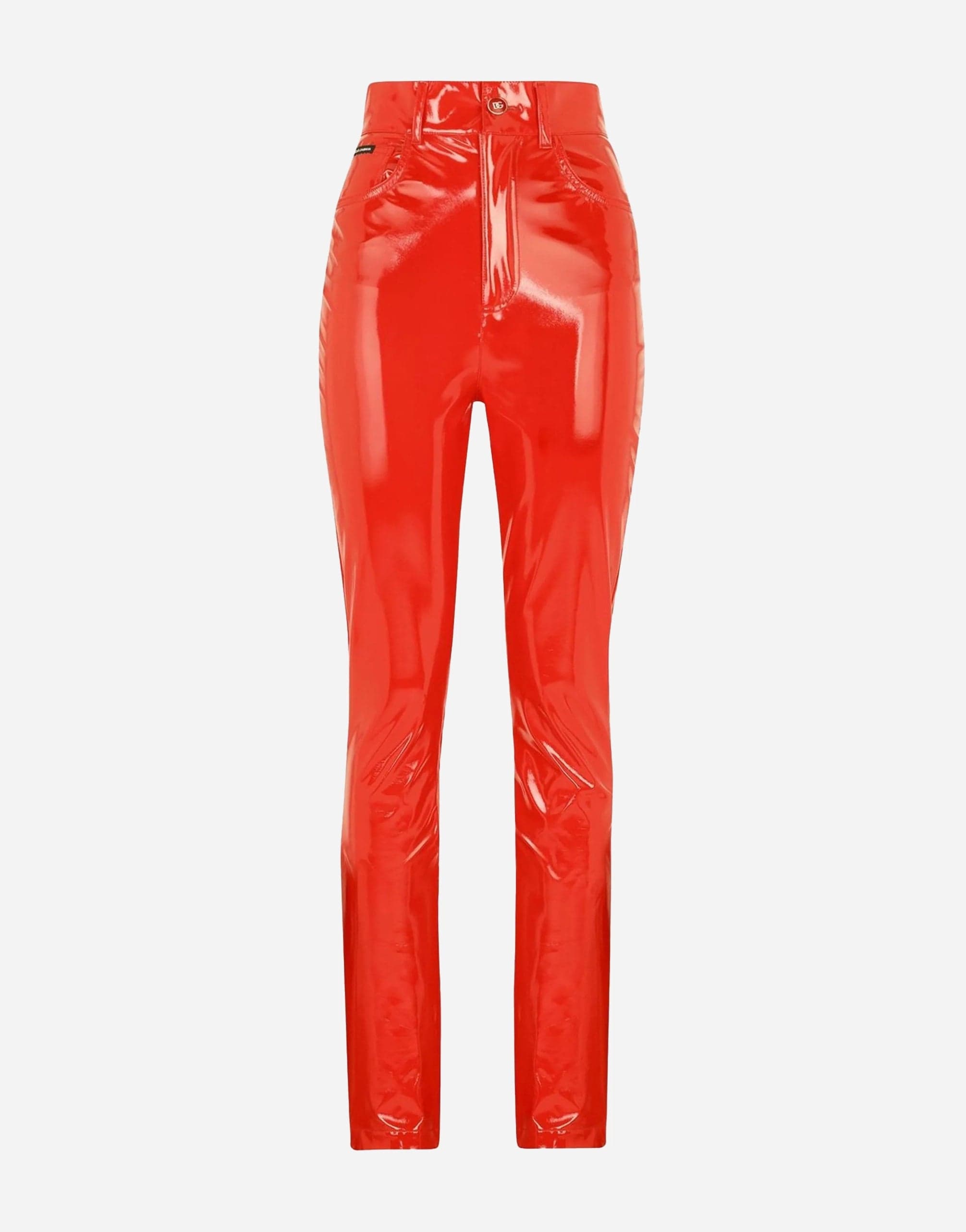 Dolce & Gabbana Coated Cotton Pants