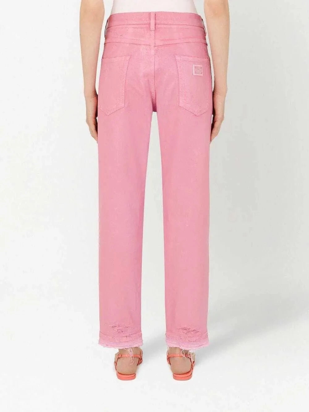 Dolce & Gabbana Coated Denim Loose Jeans