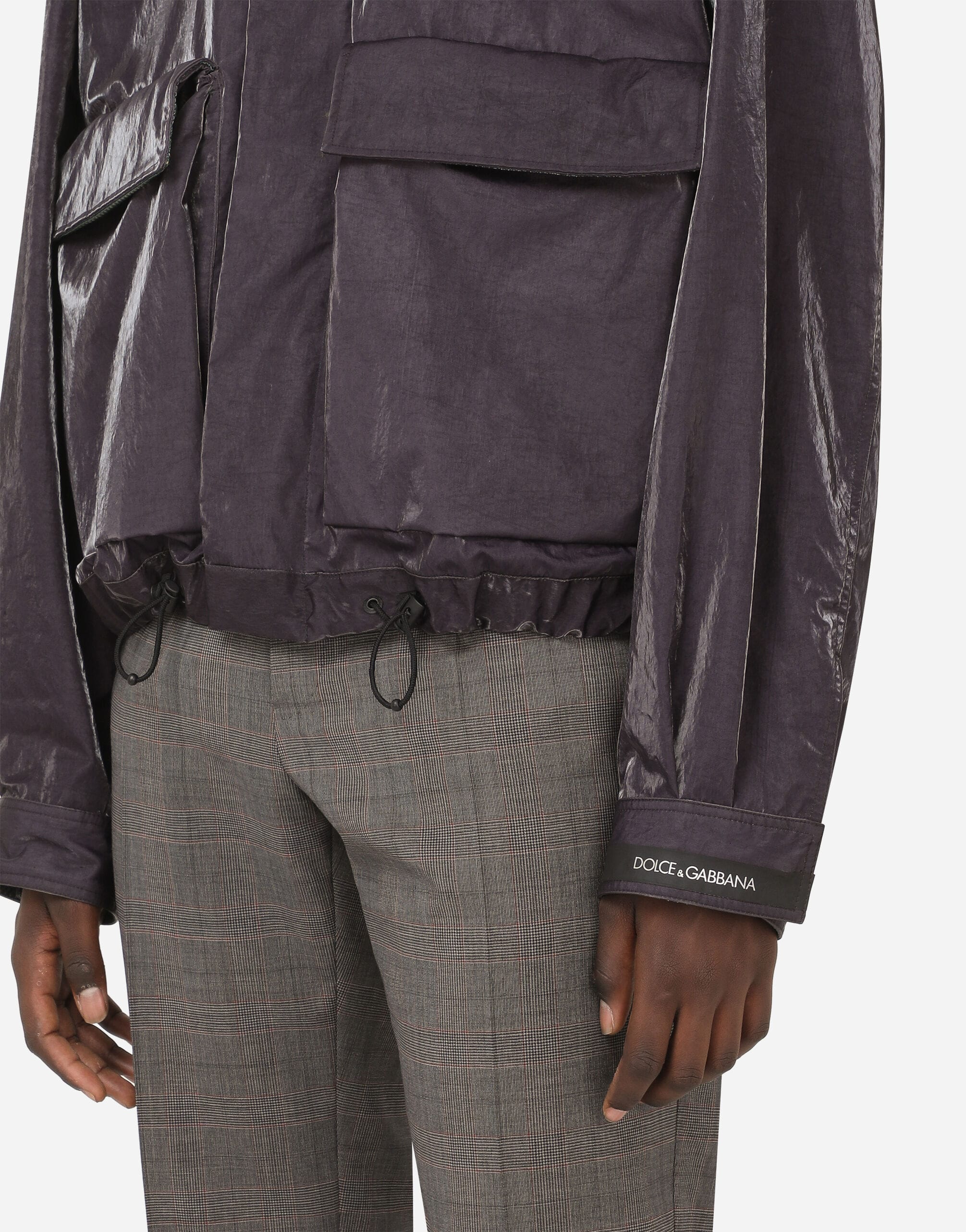 Dolce & Gabbana Dolce & Gabbana Coated Nylon Logo Jacket