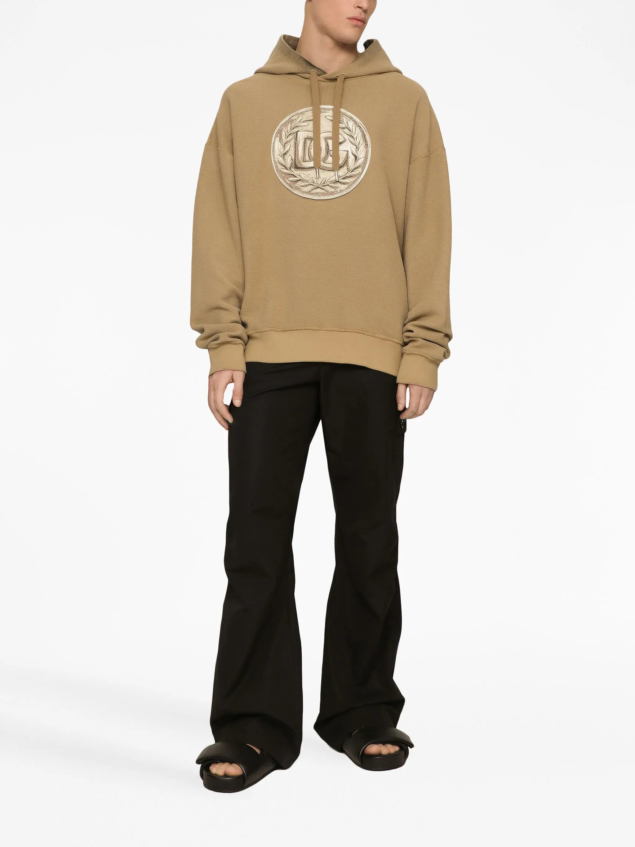 Dolce & Gabbana Dolce & Gabbana Coin Print Inside Out Jersey Hoodie