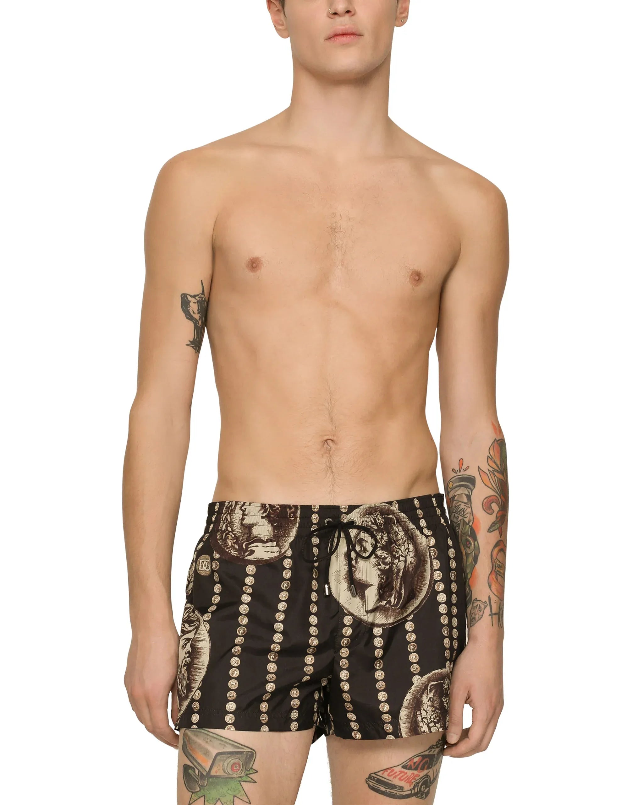 Coin-Print Logo Swim Shorts - alternate view
