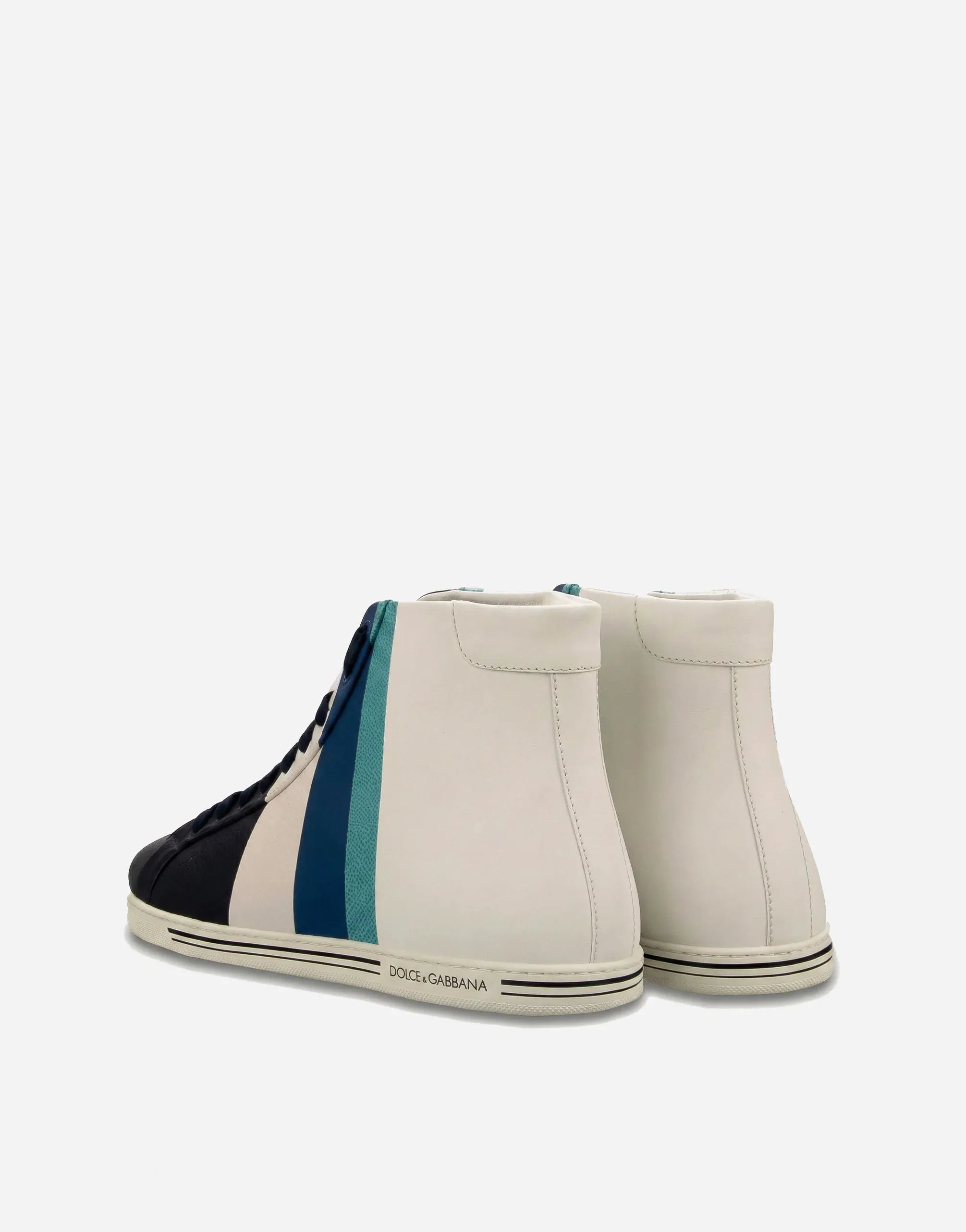 Dolce & Gabbana Color-Block High-Top Sneakers
