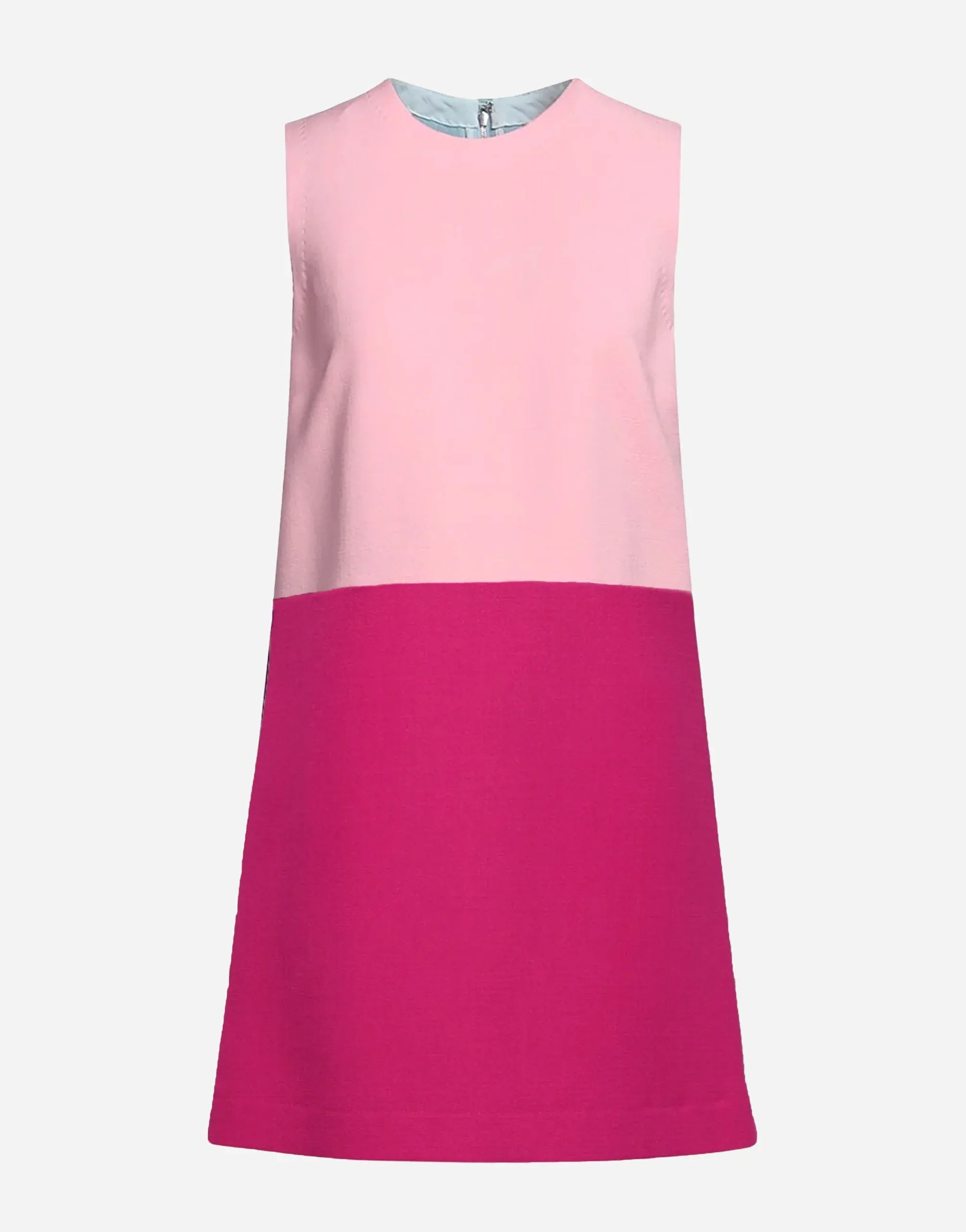 Dolce & Gabbana Color-Block Virgin Wool Blend Mini Dress