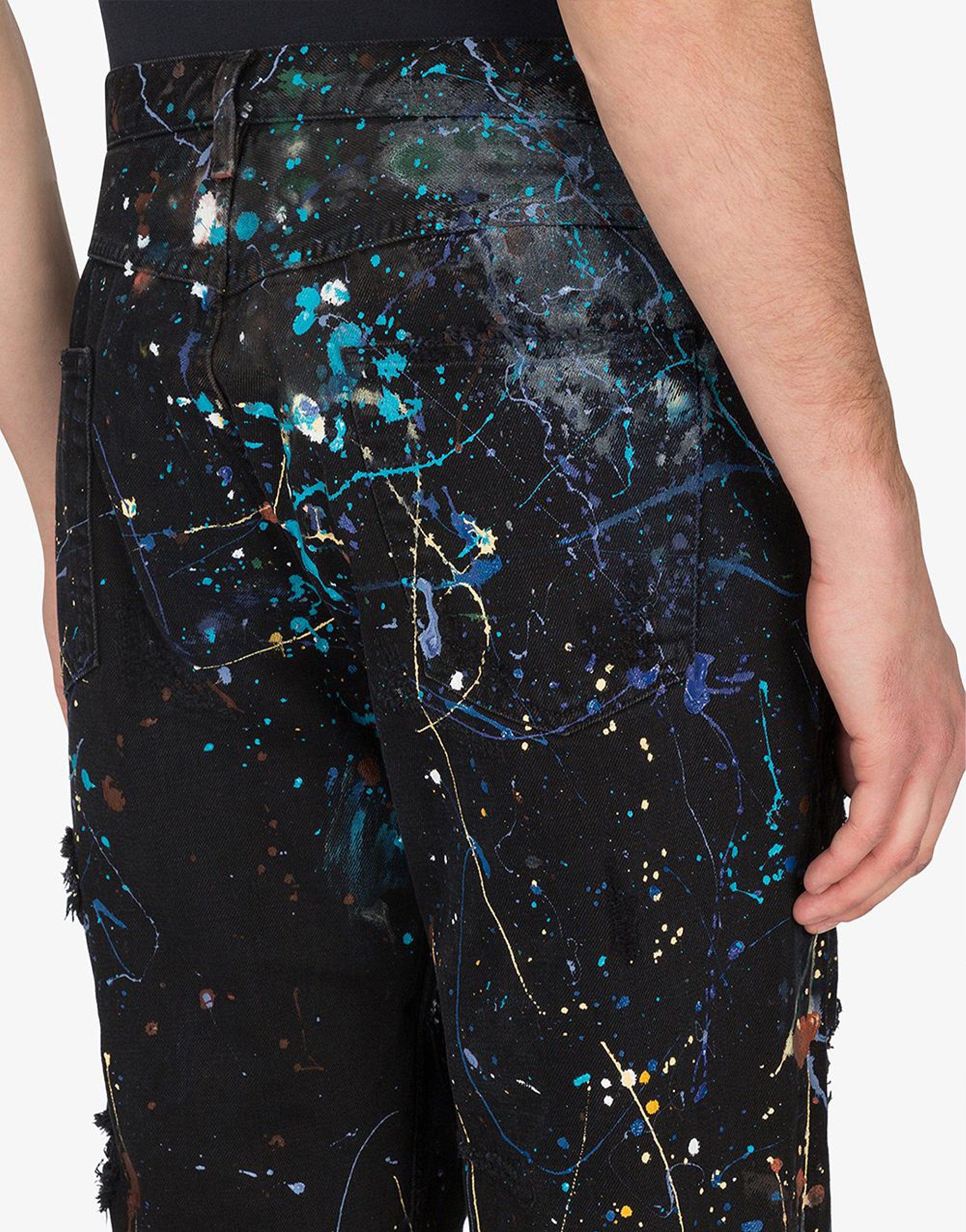 Dolce & Gabbana Color Splash-Effect Jeans