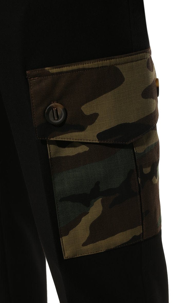 Dolce & Gabbana Contrast Camo Slim-Fit Trousers