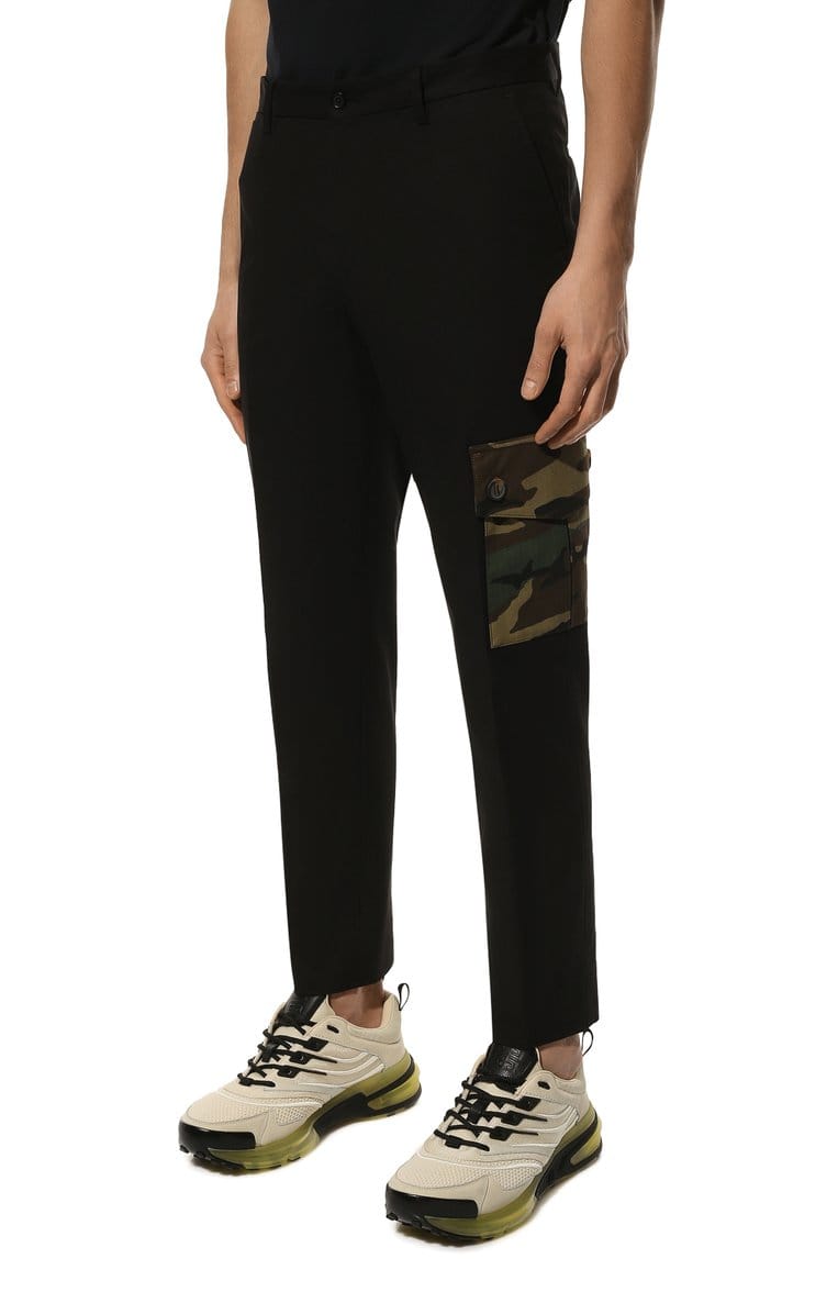 Dolce & Gabbana Contrast Camo Slim-Fit Trousers