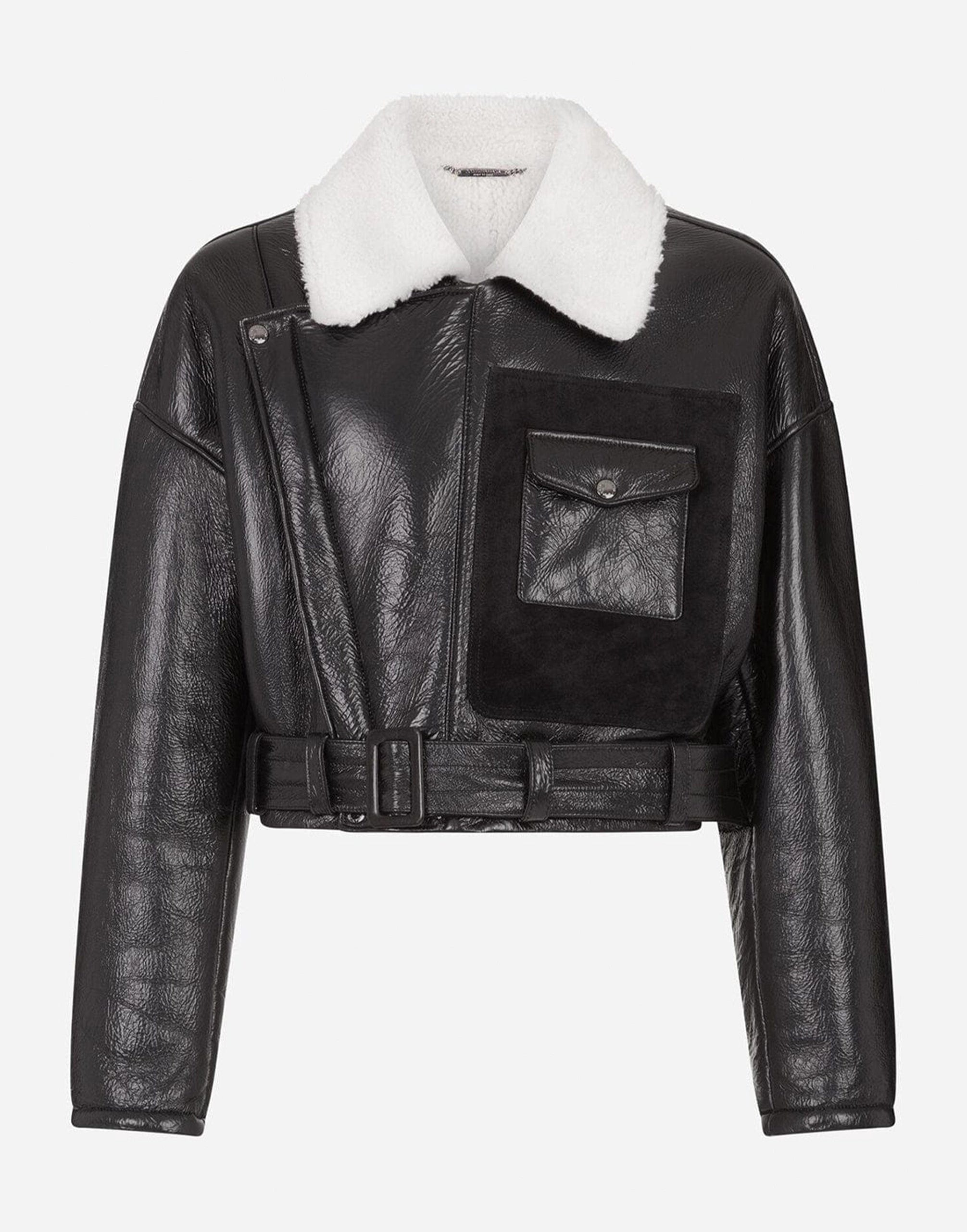 Dolce & Gabbana Contrast-Collar Aviation-Style Jacket