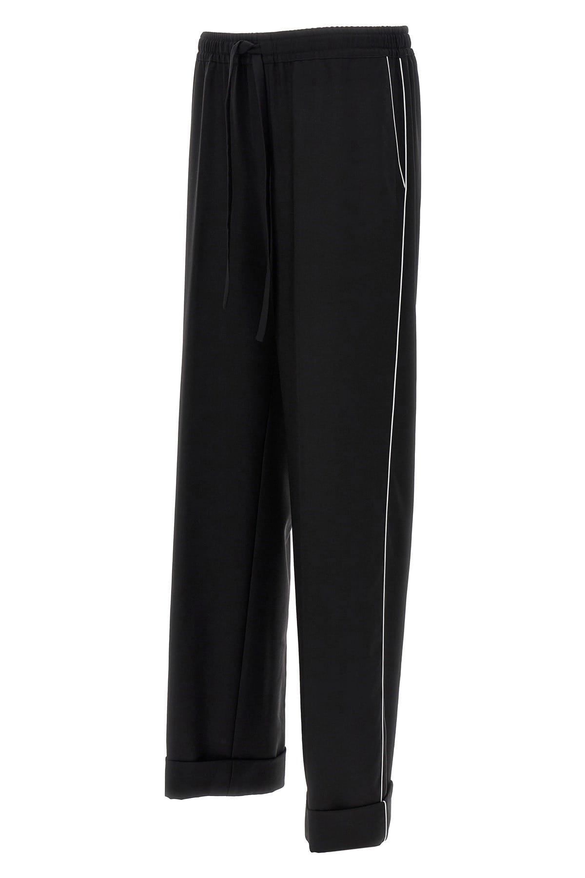 Dolce & Gabbana Dolce & Gabbana Contrast Piping Wool Pants