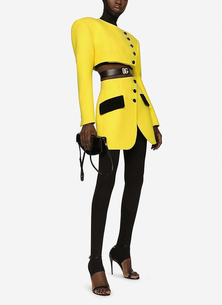 Dolce & Gabbana Contrasting Pockets Miniskirt