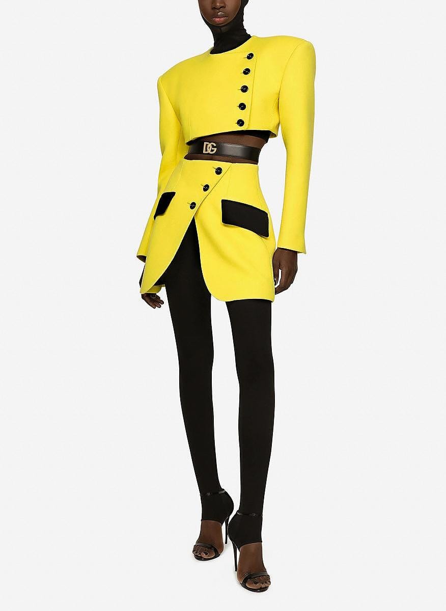 Dolce & Gabbana Contrasting Pockets Miniskirt