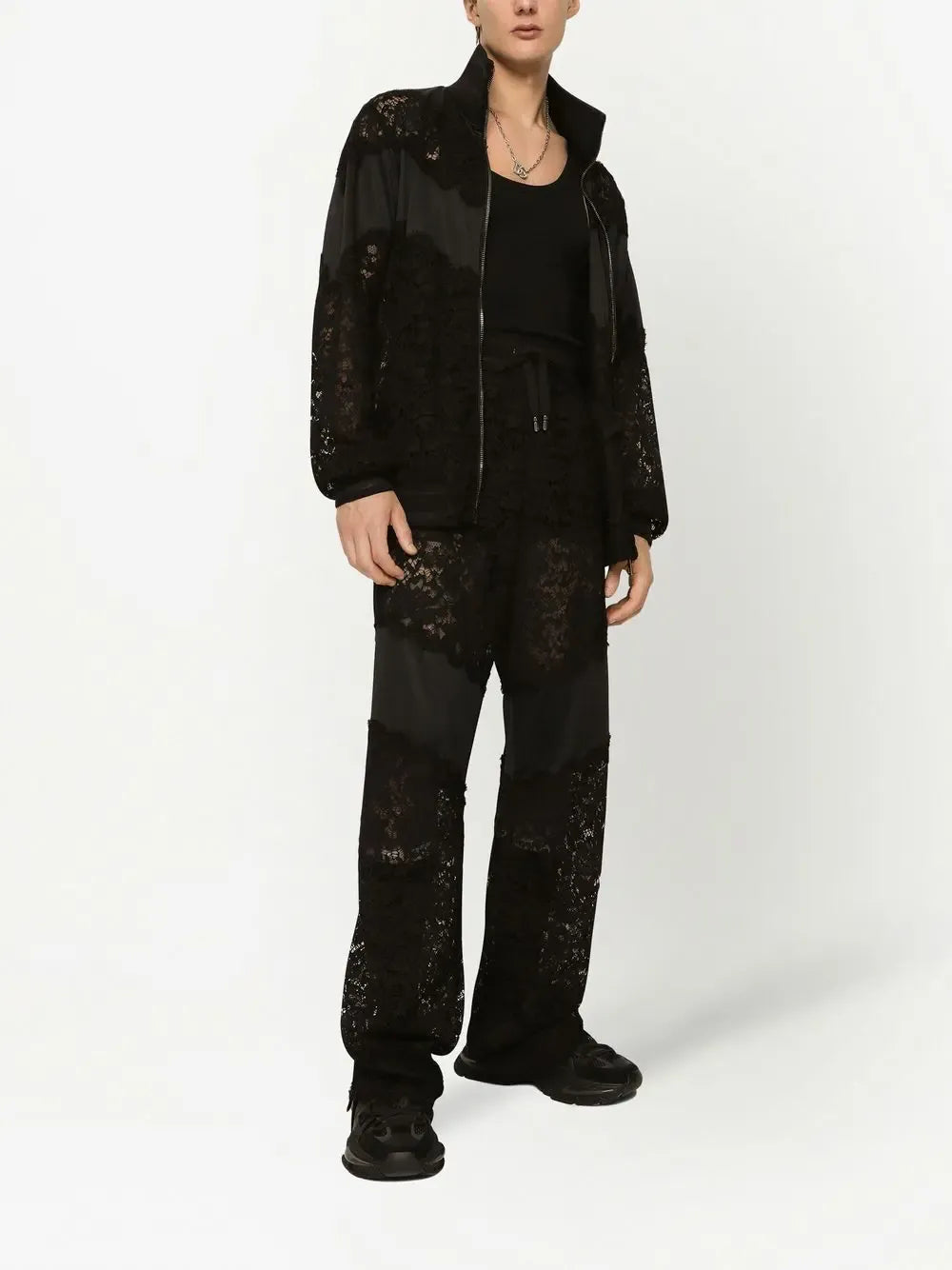 Dolce & Gabbana Cordonetto-Lace Track Pants - alternate view