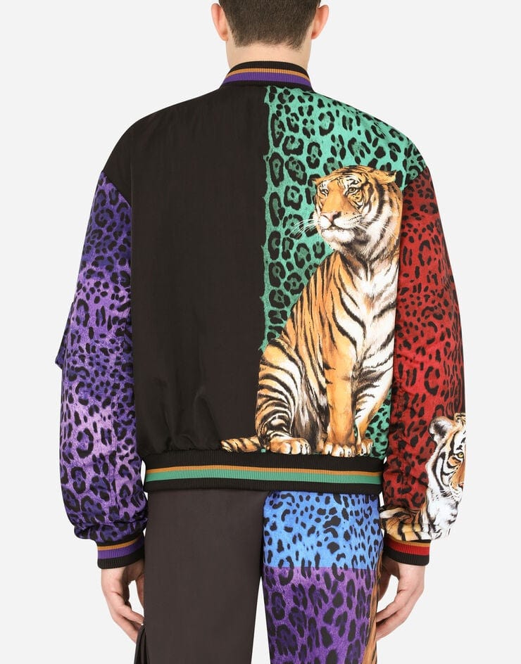 Dolce & Gabbana Cordura Tiger-Print Jacket