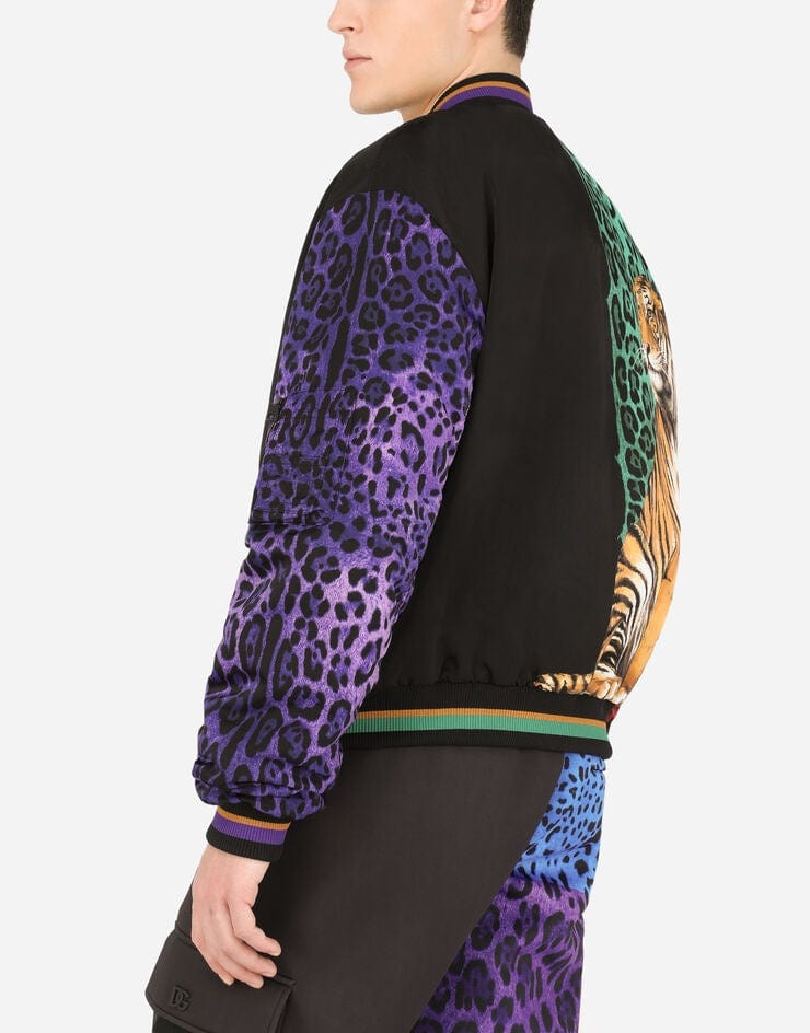 Dolce & Gabbana Cordura Tiger-Print Jacket
