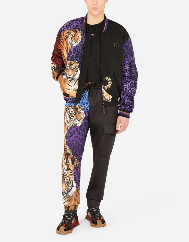Dolce & Gabbana Cordura Tiger-Print Jacket