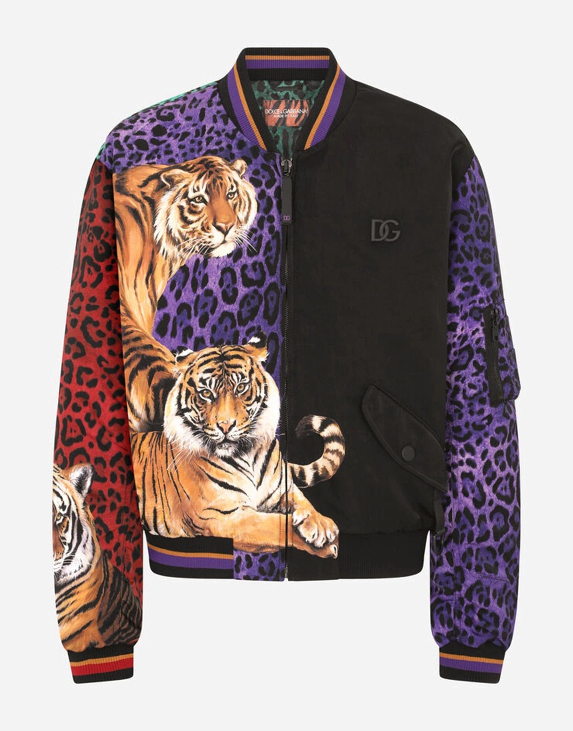 Dolce & Gabbana Cordura Tiger-Print Jacket