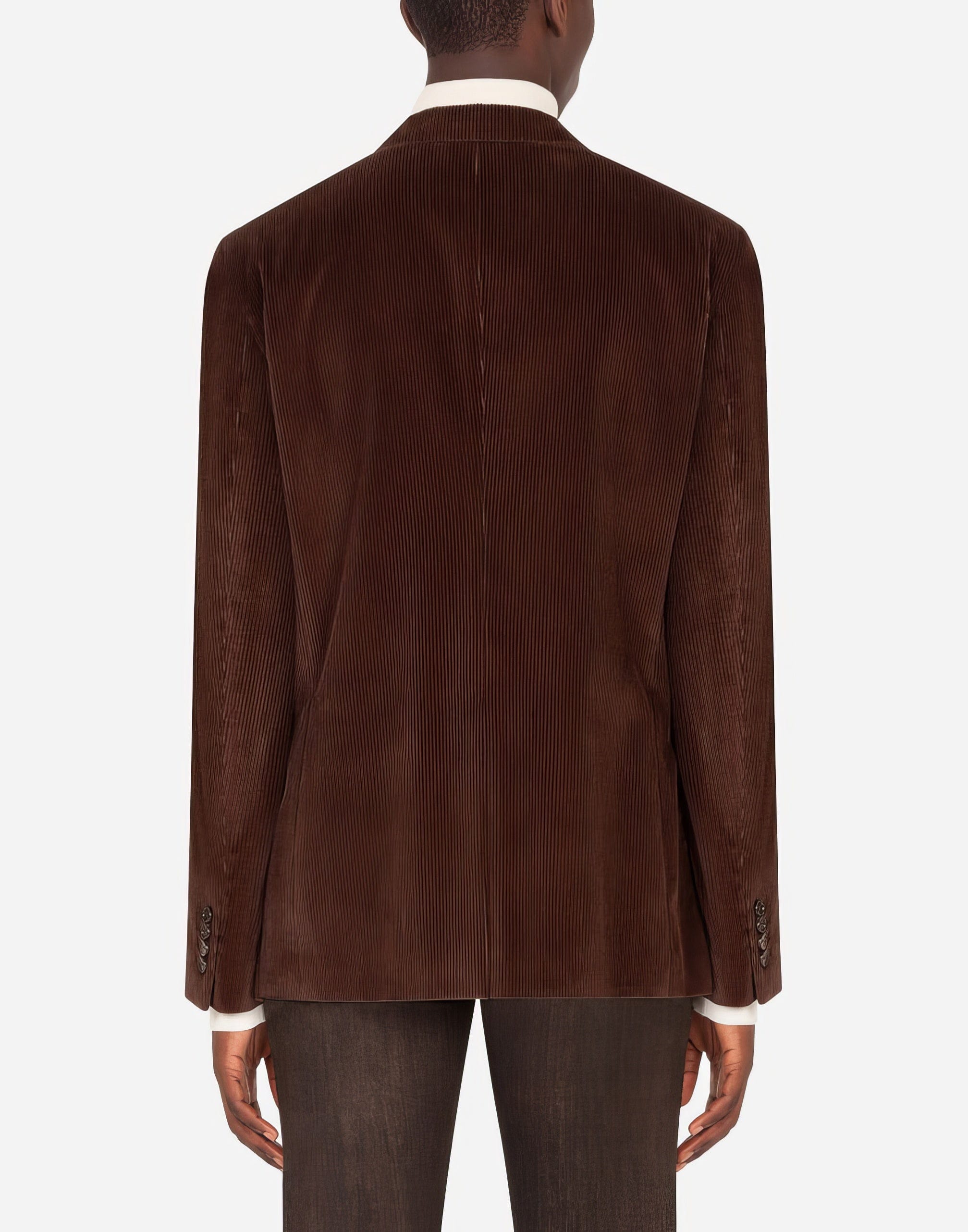 Dolce & Gabbana Corduroy Taormina DG Embroidery Blazer